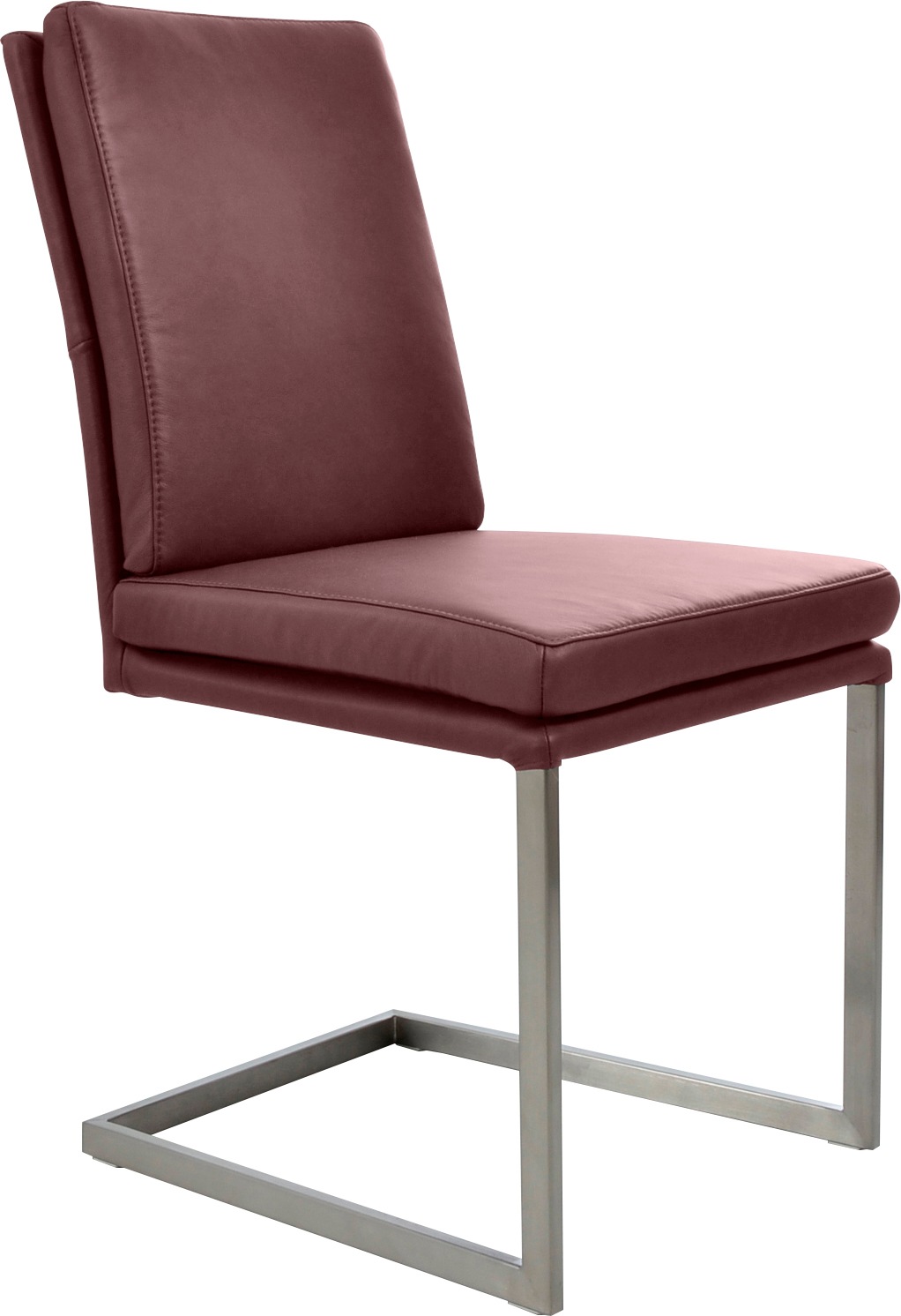 Thumbnail - K+W Komfort & Wohnen Freischwinger () stabiles Hochkantrohr, Untergestell in Edelstahloptik oder schwarz