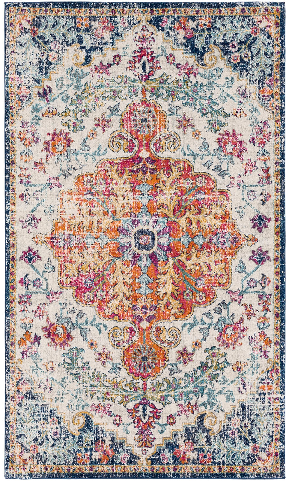 Livabliss Teppich »MUNICH«, rechteckig, 11 mm Höhe, Vintage Orientteppich, Kurzflor Boho Wohnzimmerteppich, Läufer