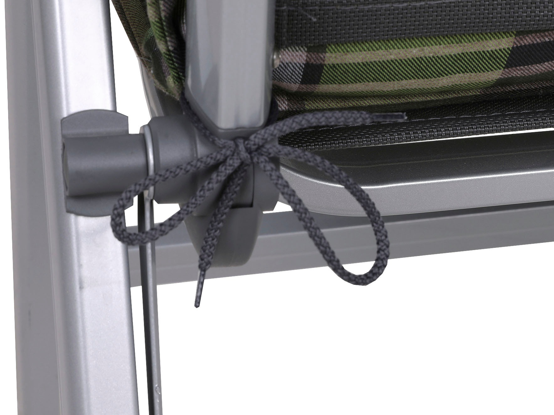 Hochlehnerauflage GO-DE, grau (grau, grün), B:52cm H:9cm T:120cm, Polyester, Polyurethan, Polsterauflagen, 120x52 cm 2