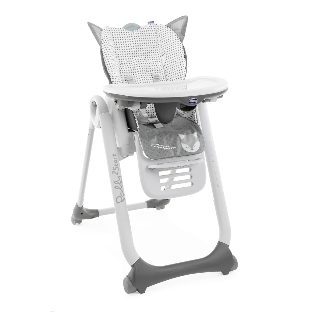 Chicco Hochstuhl »Polly2Start, Foxy«, mit Essbrett, Made in Europe