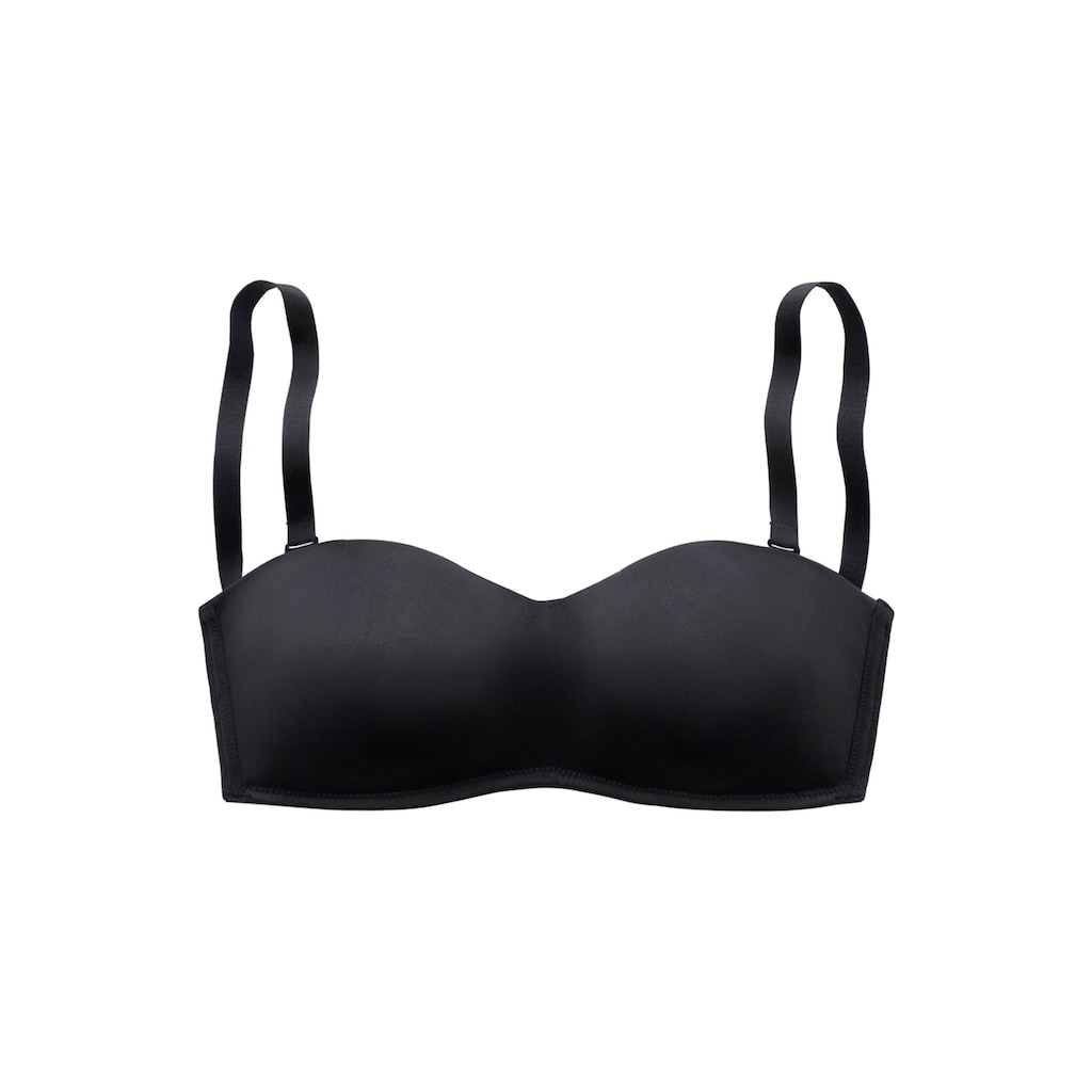 LASCANA T-Shirt-BH, mit weichen Cups und abnehmbaren Trägern, Basic Dessous