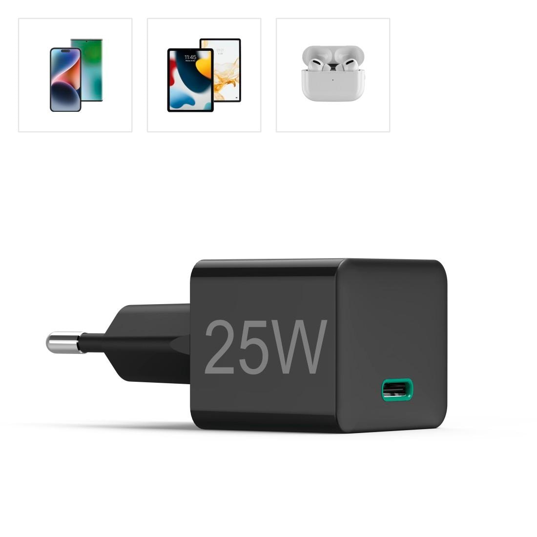 Hama USB-Ladegerät »Ladegerät 20 Watt, Schnellladegerät mit Power Delivery u. Quick Charge«