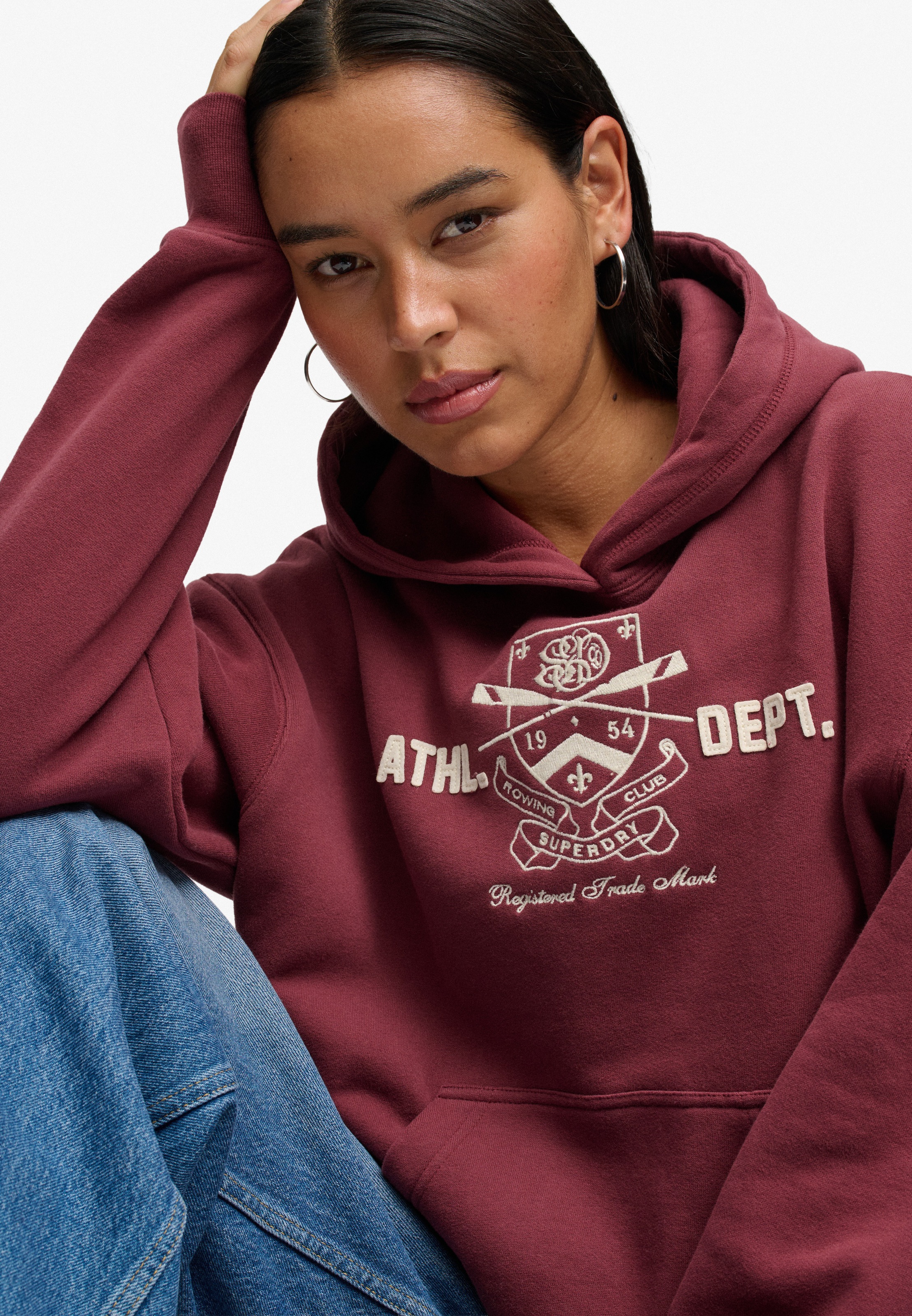 Superdry Kapuzensweatshirt »COUNTRY CLUB HOOD«, Baumwollmischung, relaxed fit
