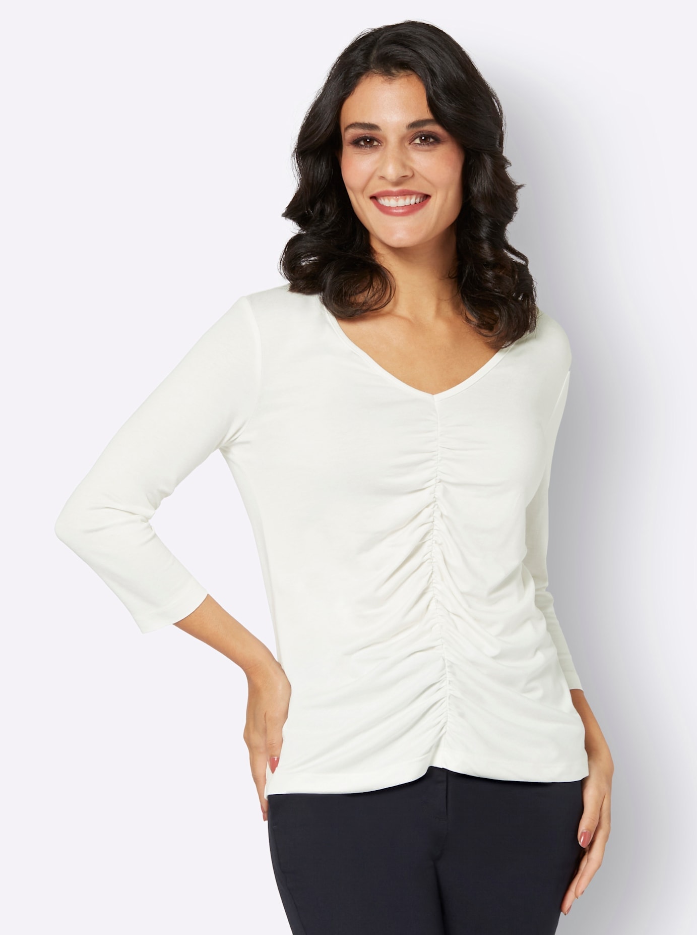 creation L 3/4-Arm-Shirt "Shirt" 1 Stk. günstig online kaufen