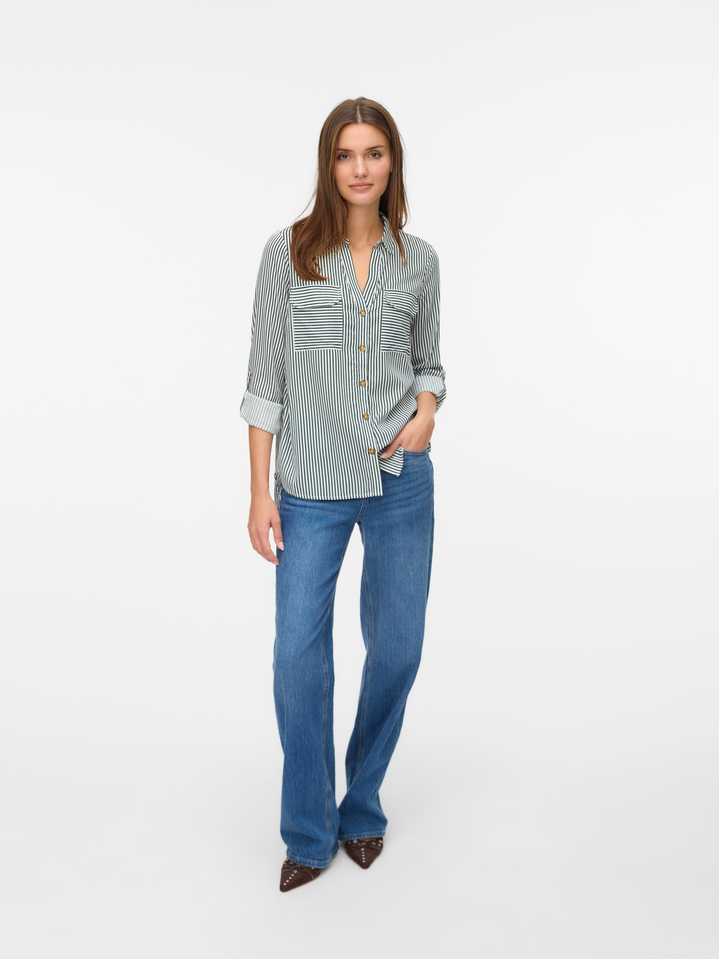 Vero Moda Hemdbluse »VMBUMPY L/S SHIRT NEW WVN GA NOOS«