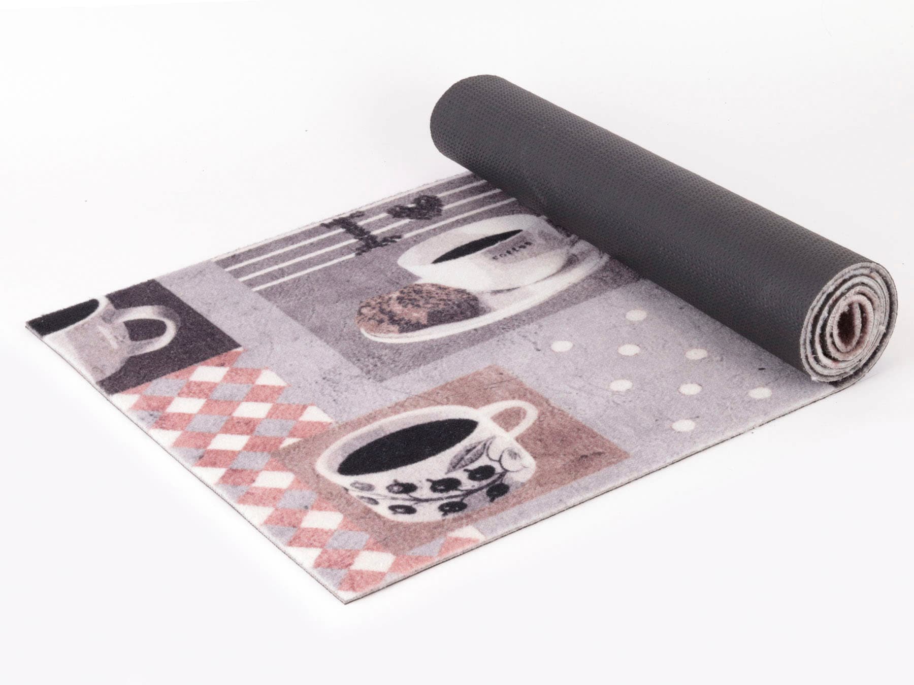 Primaflor-Ideen in Textil Küchenläufer »BON CAFE, Made in Belgium«, rechteckig, 5 mm Höhe, mit Schriftzug & Motiv Kaffee, rutschhemmend, waschbar, Küche