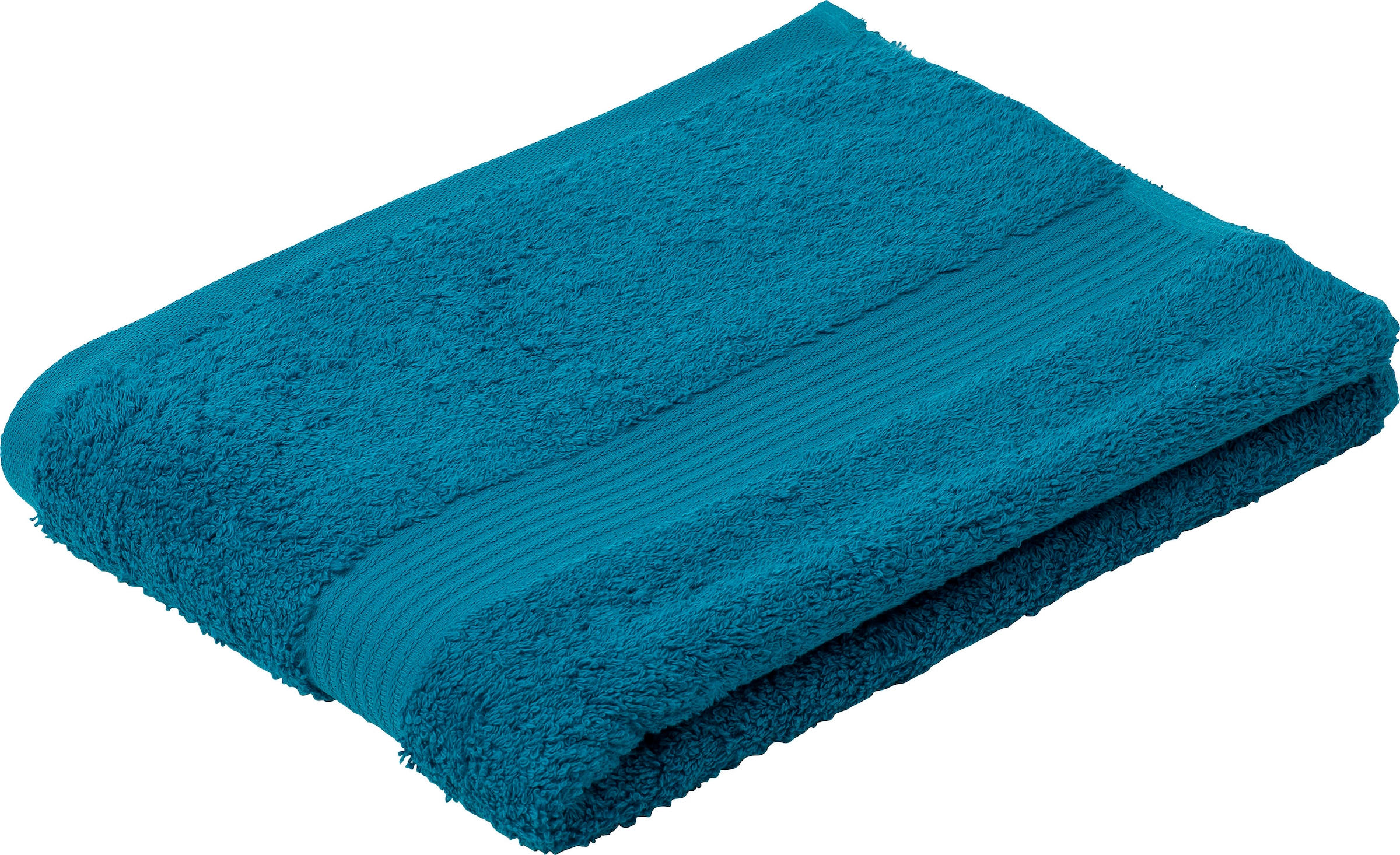 Gözze Badetuch "New York" moderne Uni-Farben, strukturierte Borte, 100% Bau günstig online kaufen