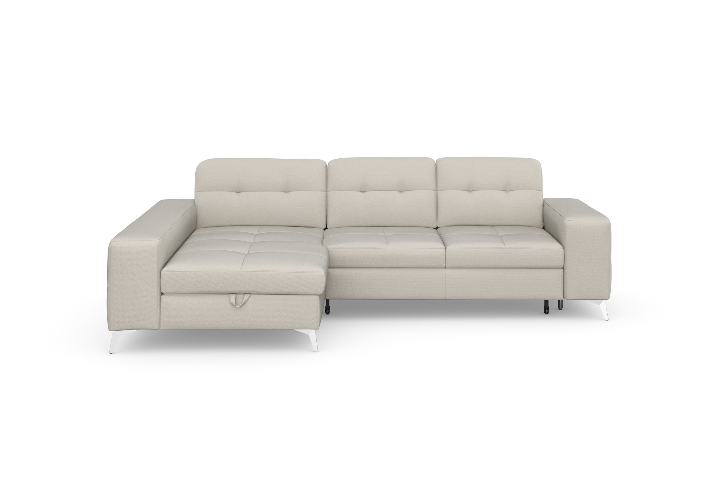 sit&more Ecksofa "Baviene L-Form" inklusive Sitztiefenverstellung & Federkern, optional Schlaffunktion