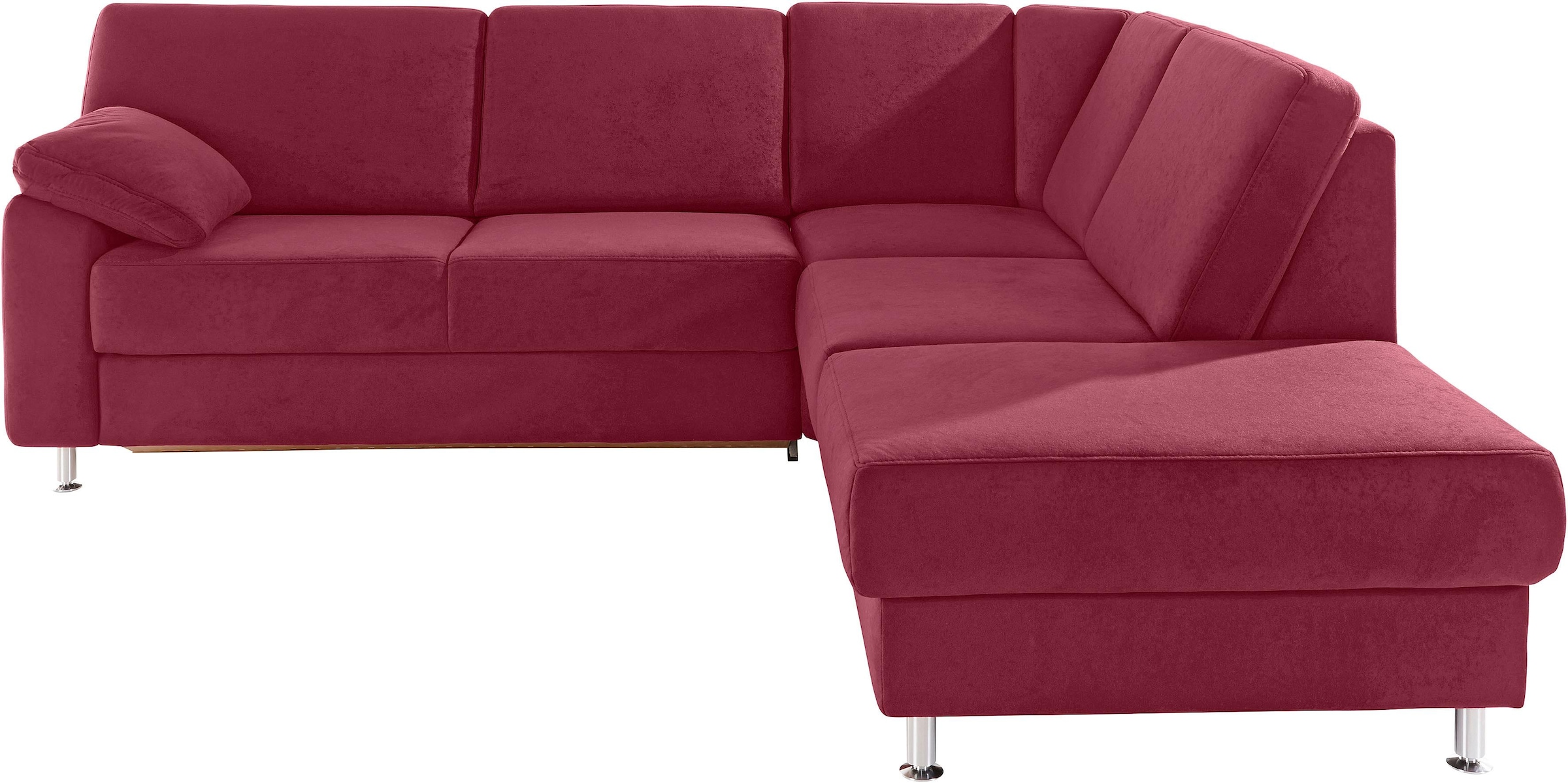 sit&more Ecksofa »Belfort L-Form« wahlweise mit Vorziehsitz und Bettkasten