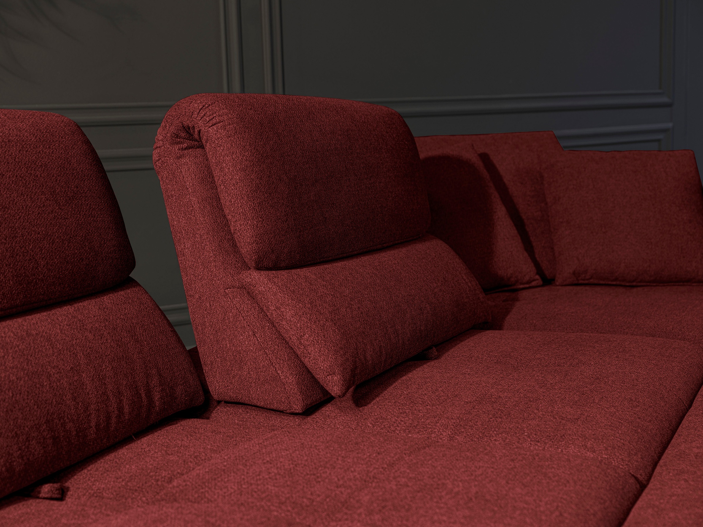 alina Ecksofa »Louis« Breite 286 cm, Rückenlehnenverstellung, wahlweise mit Bettfunktion