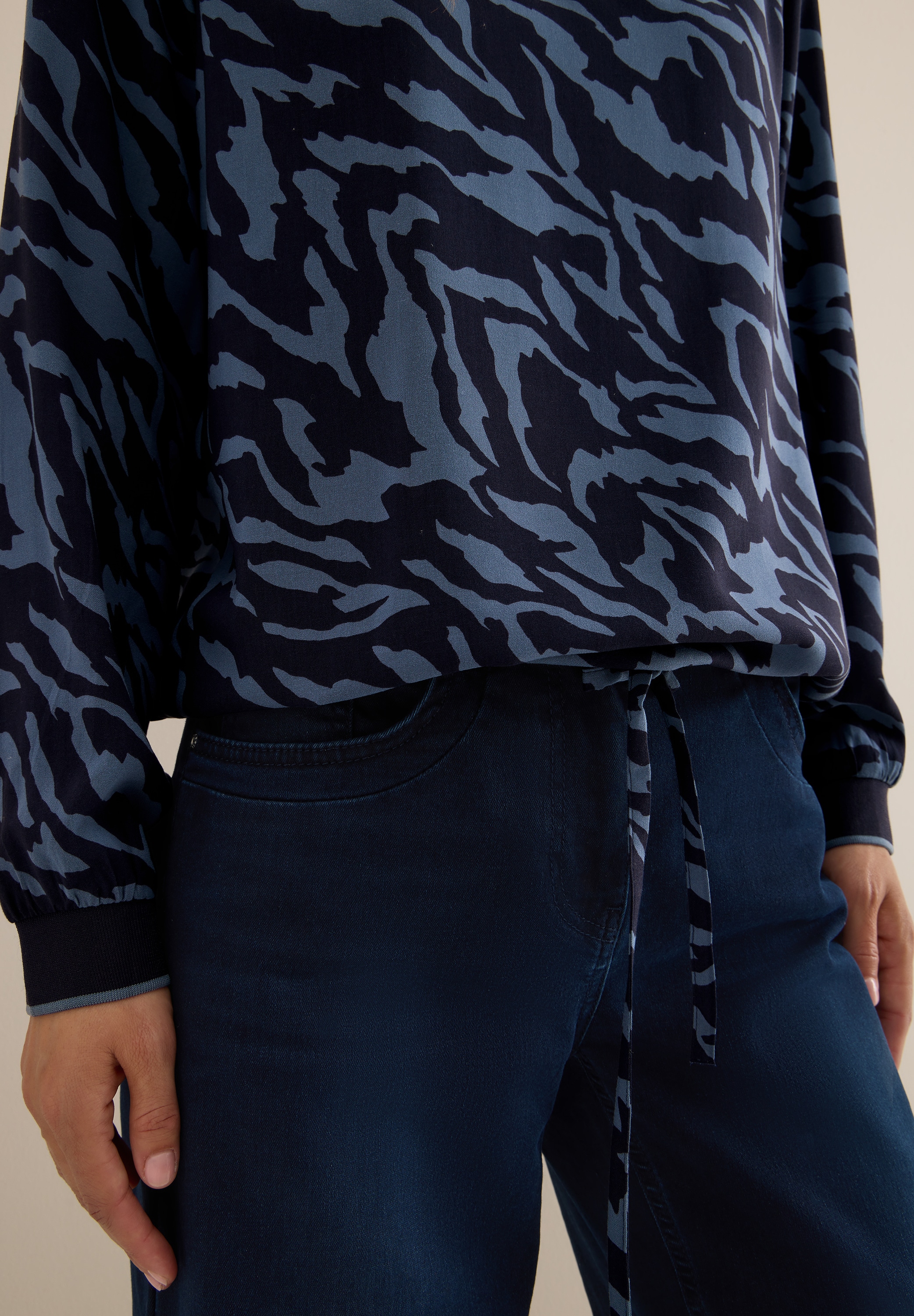 Cecil Langarmbluse, mit All-Over Print
