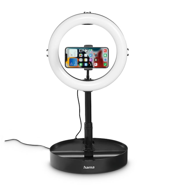 Hama Ringlicht »LED Ringleuchte mit Stativ für Handy, Webcam, Mikrofon,  Videokonferenz« | BAUR