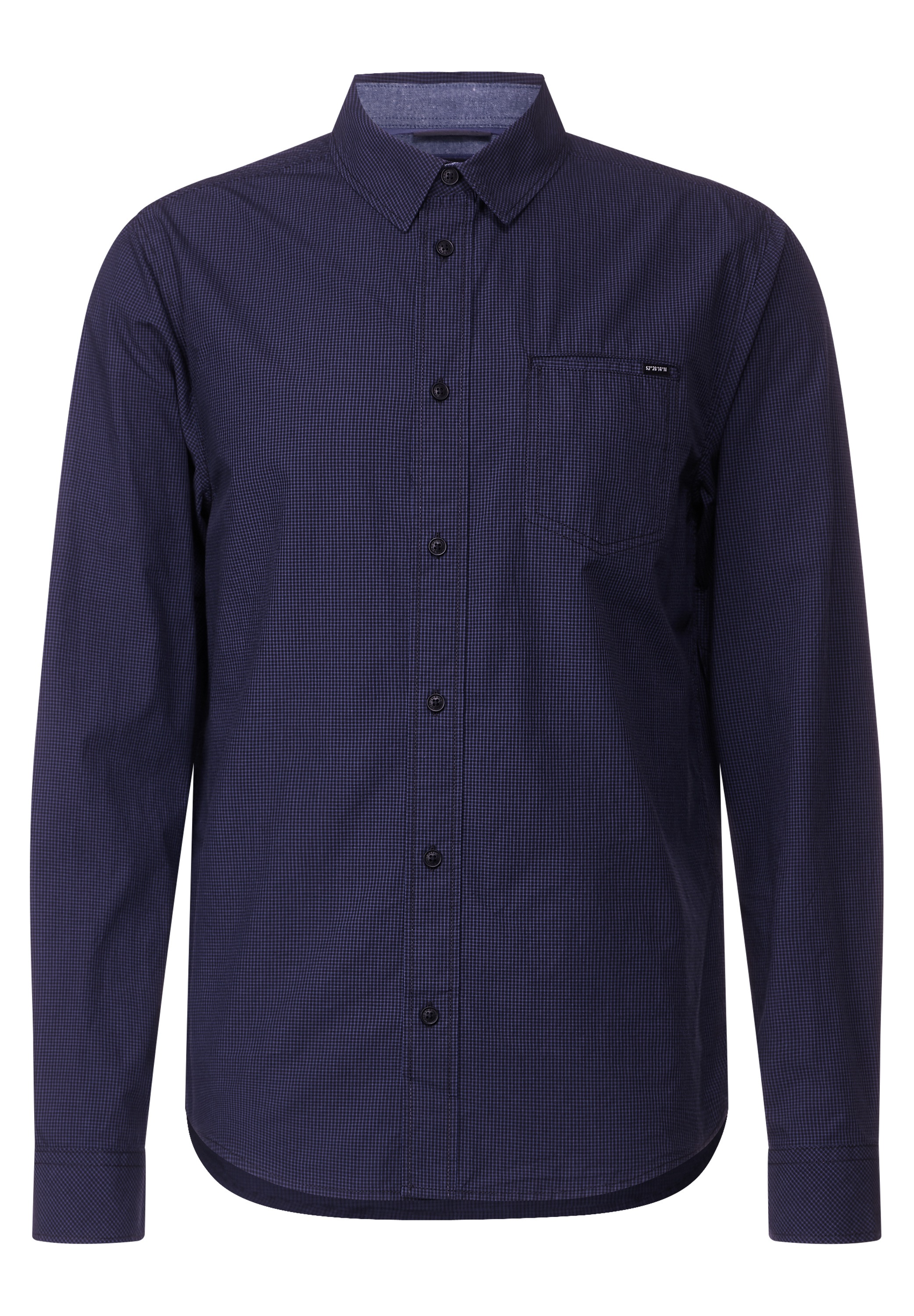 STREET ONE MEN Langarmhemd, mit Minimal Muster