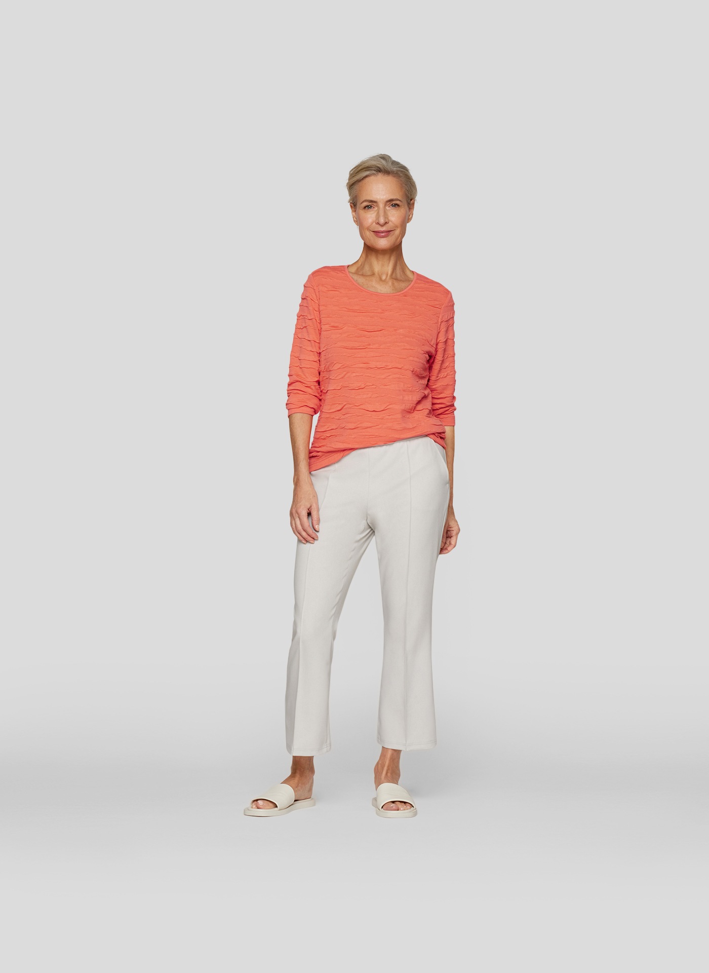 Rabe 3/4-Arm-Shirt, mit Strukturmuster
