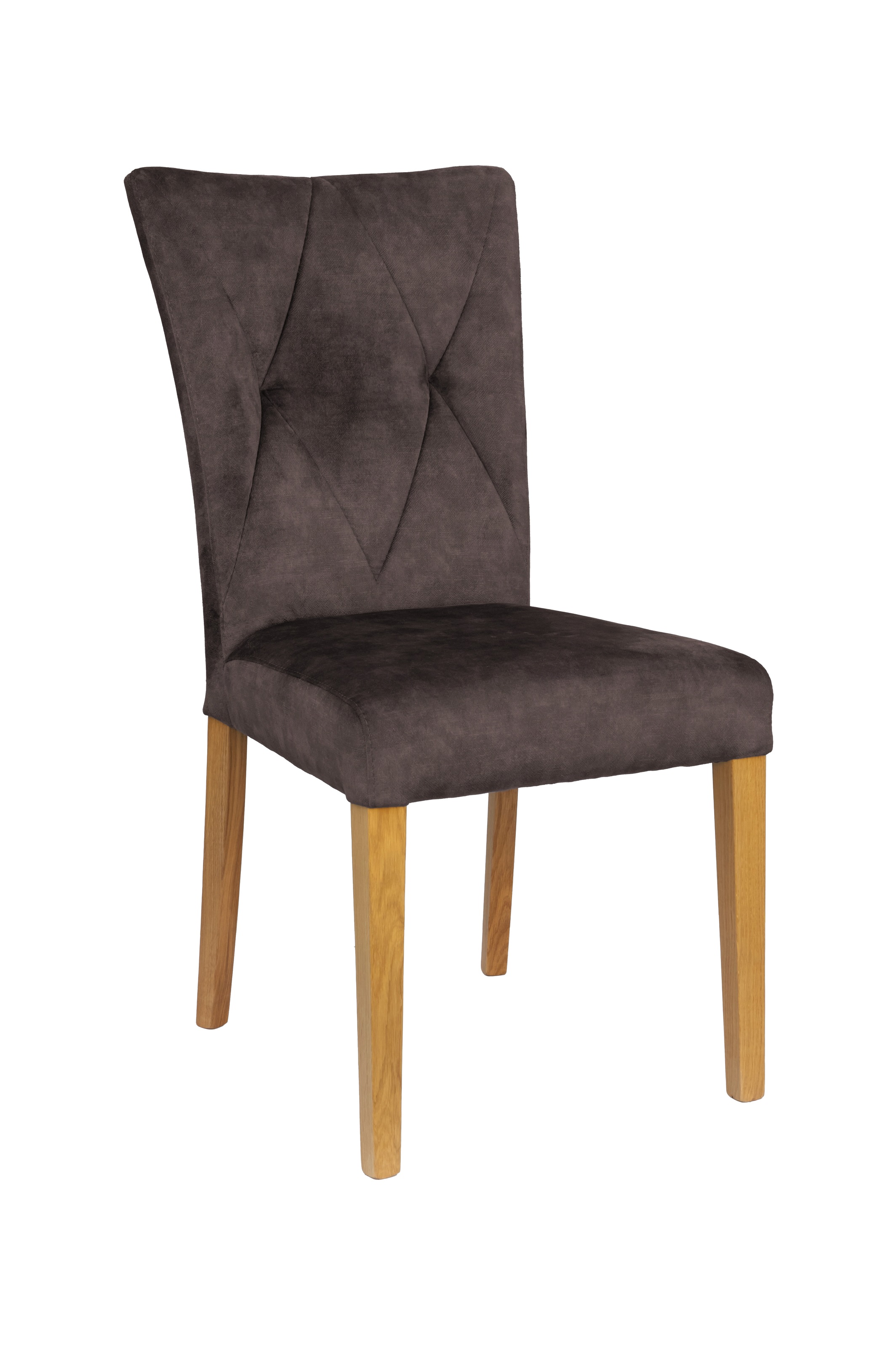 Home affaire 4-Fußstuhl "Diamond" (Set) 2 Stk. Samtvelours Sitz und Ruecken günstig online kaufen