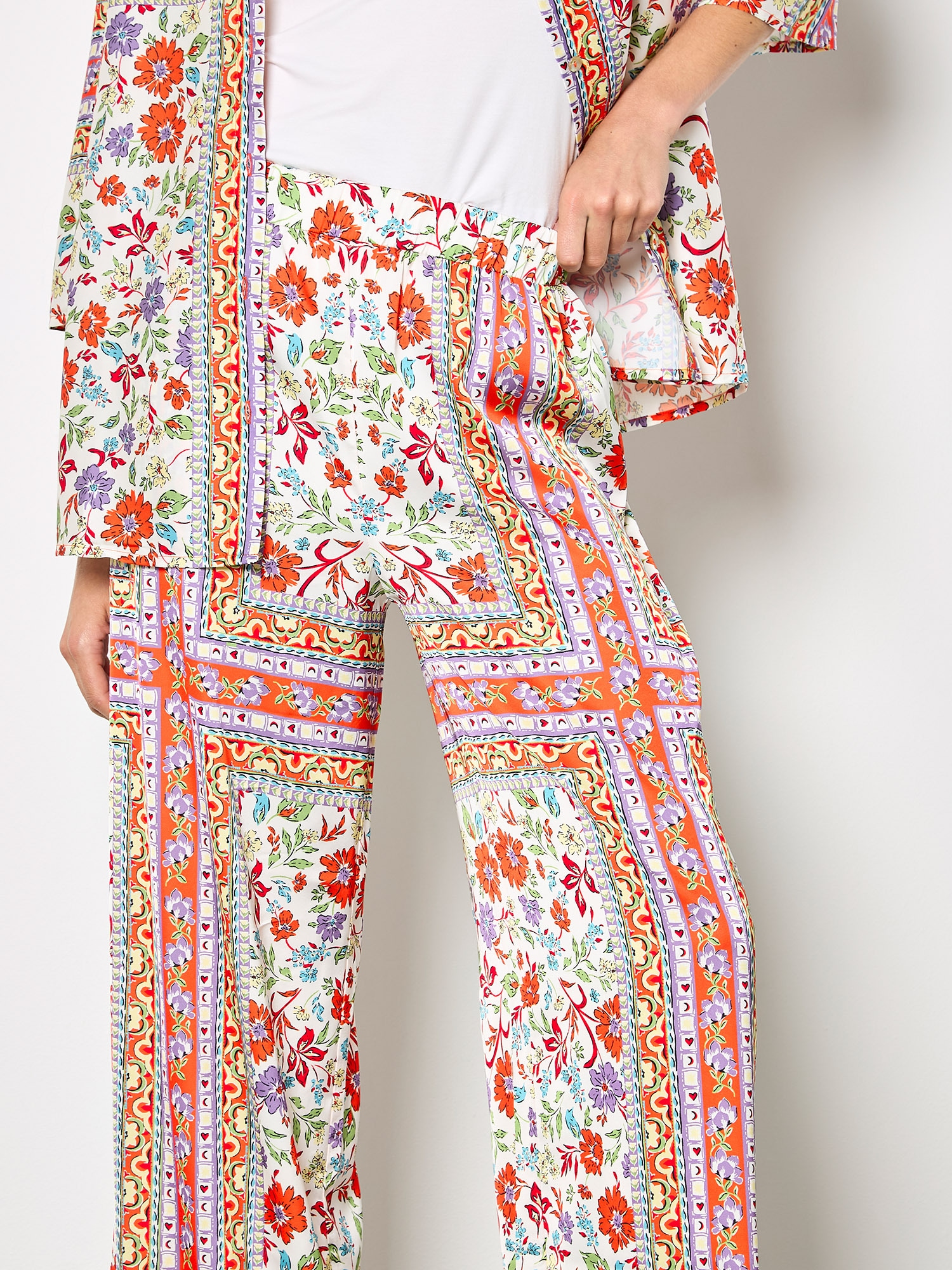 Apricot Palazzohose »Satin-Hose«  mit weitem Bein
