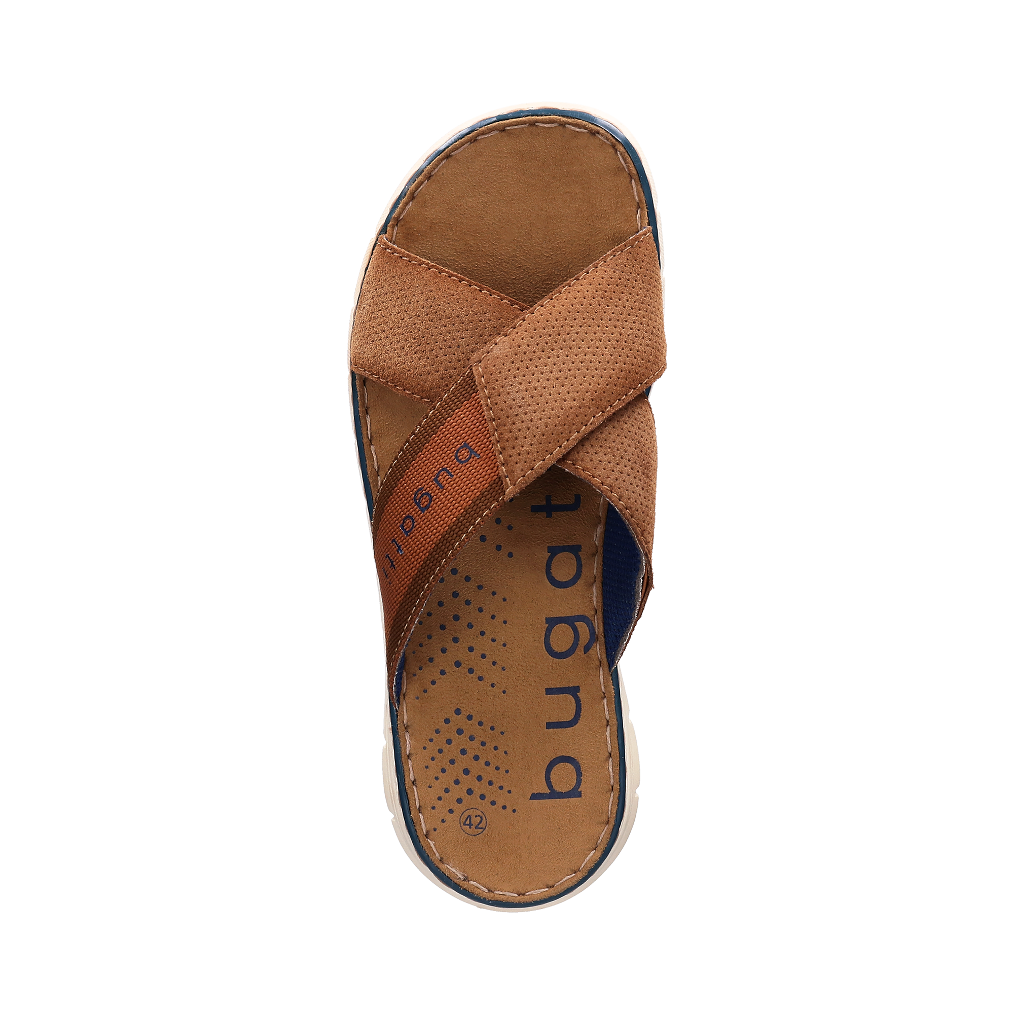 bugatti Pantolette  Sommerschuh, Hausschuh, Strandschuh mit Kreuz-Steg