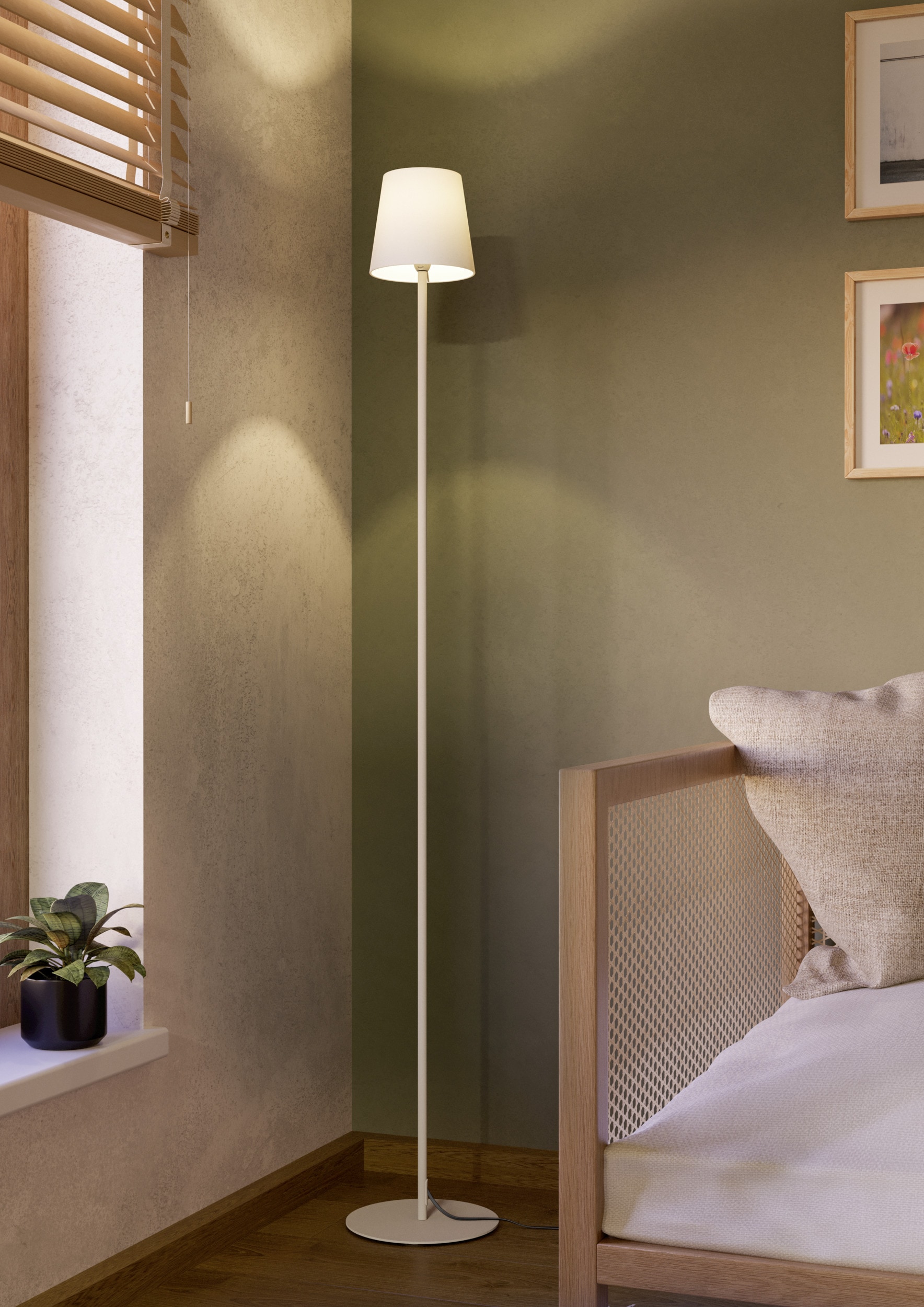 EGLO Stehlampe »FIORANA Stehlampe - Stahl - E14 - 1X7,5W - IP20« E14 1 Stk. Standleuchte, Leselampe, Wohzimmer, Schlafzimmer, H140,5 x Ø15 cm