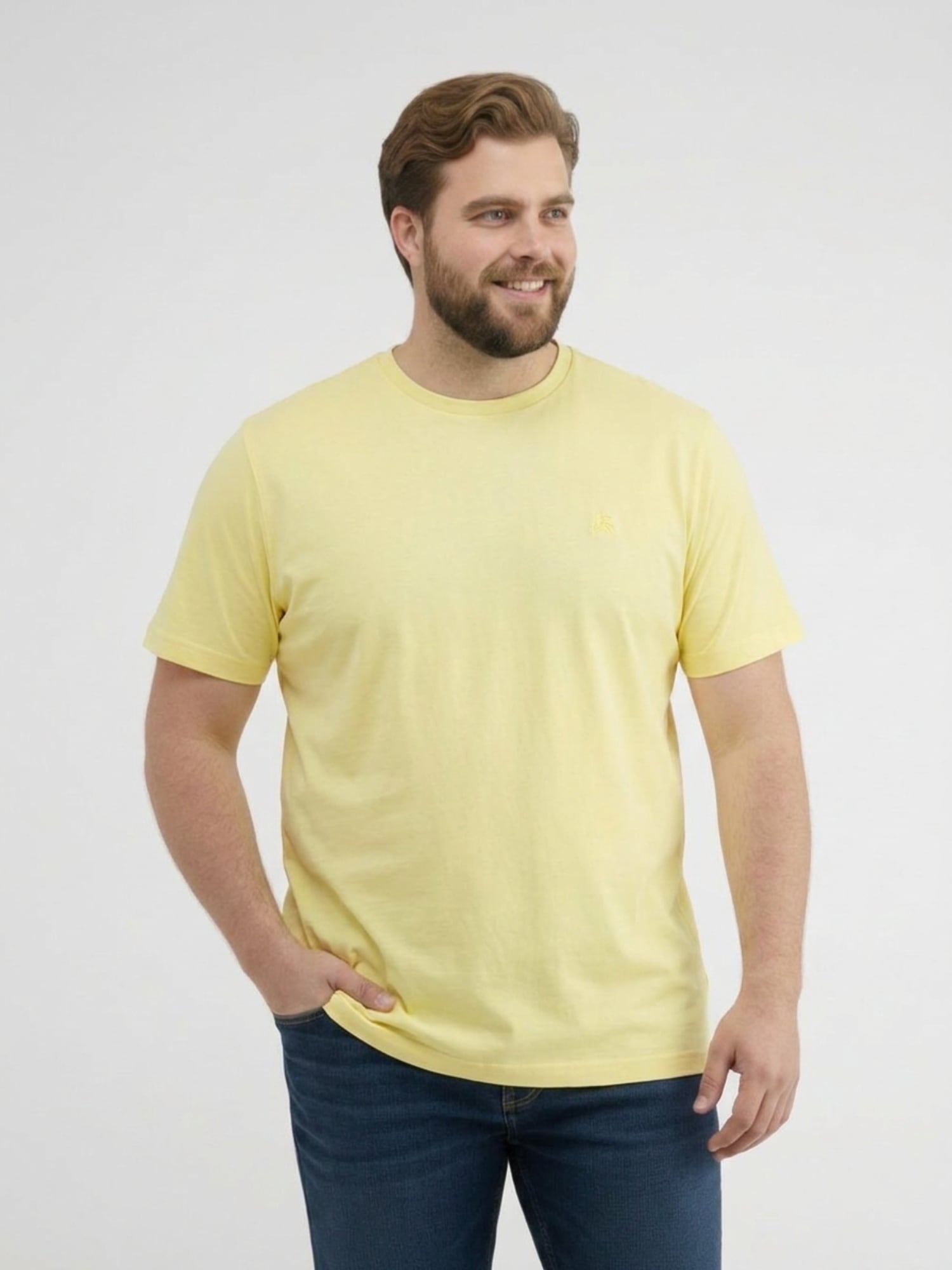 LERROS 1100000002199 "T-Shirt mit Rundkragen aus weicher Baumwolle, große Größen"