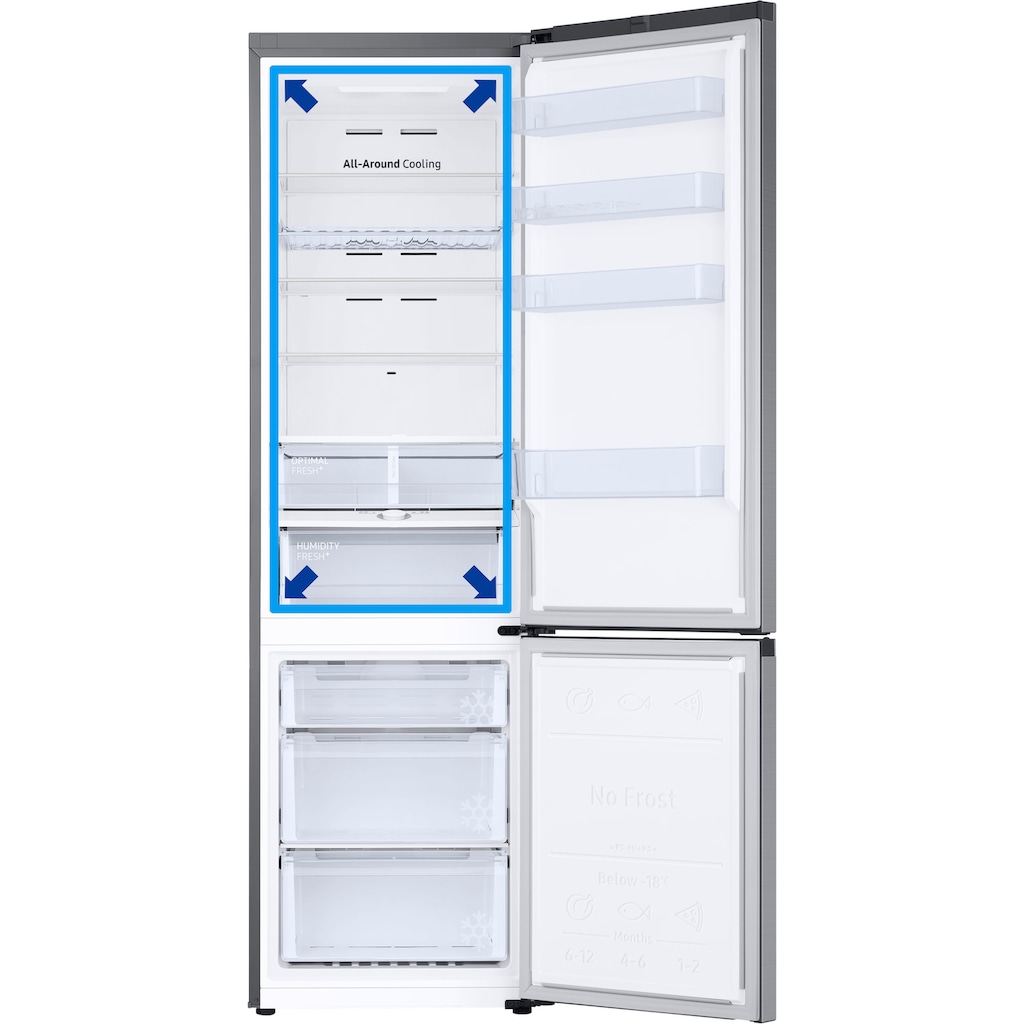 Samsung Kühl-/Gefrierkombination »RL38T671DSA/EG«, RL38T671DSA, 203 cm hoch, 59,5 cm breit