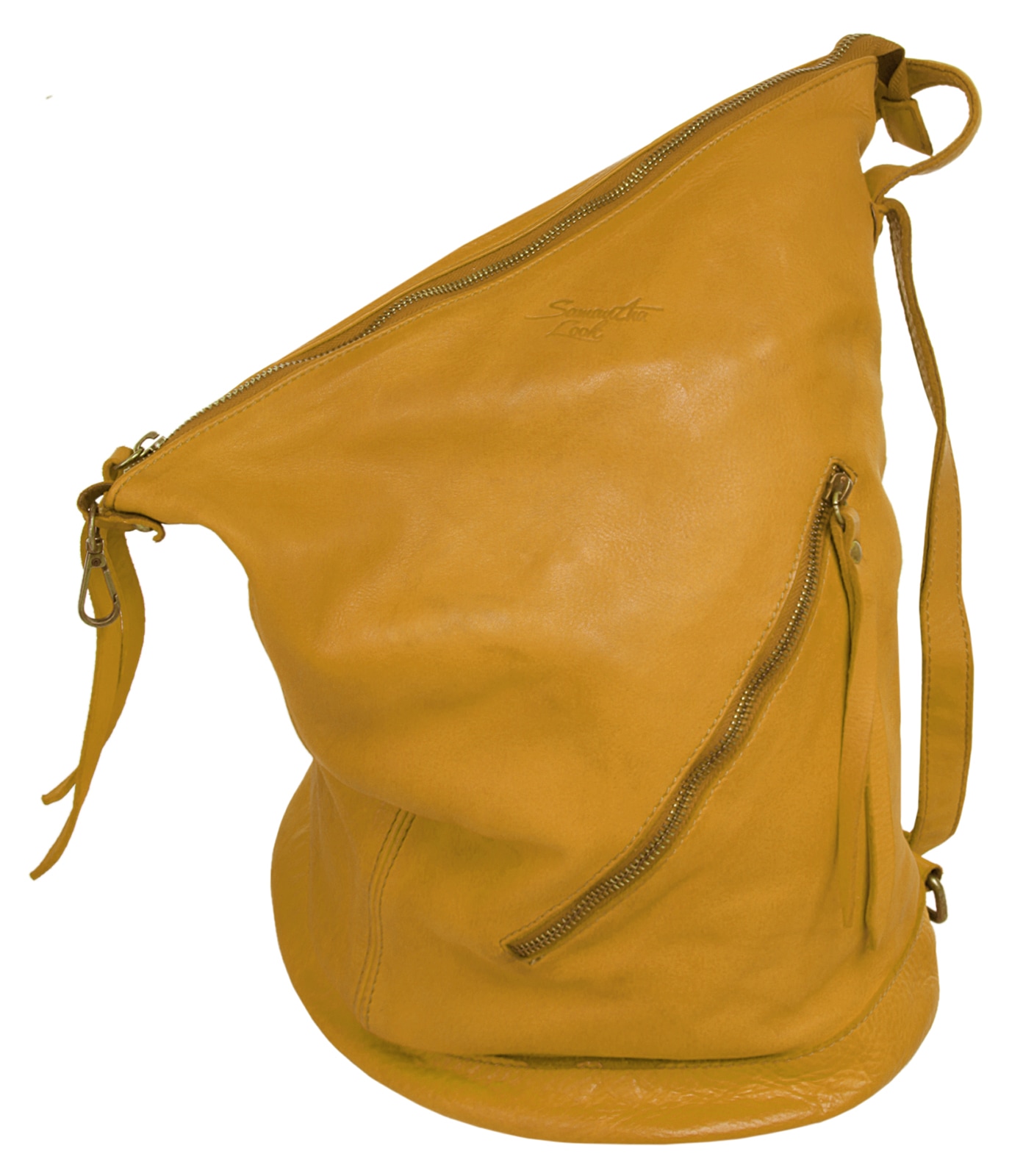 Samantha Look Cityrucksack, echt Leder, Made in Italy