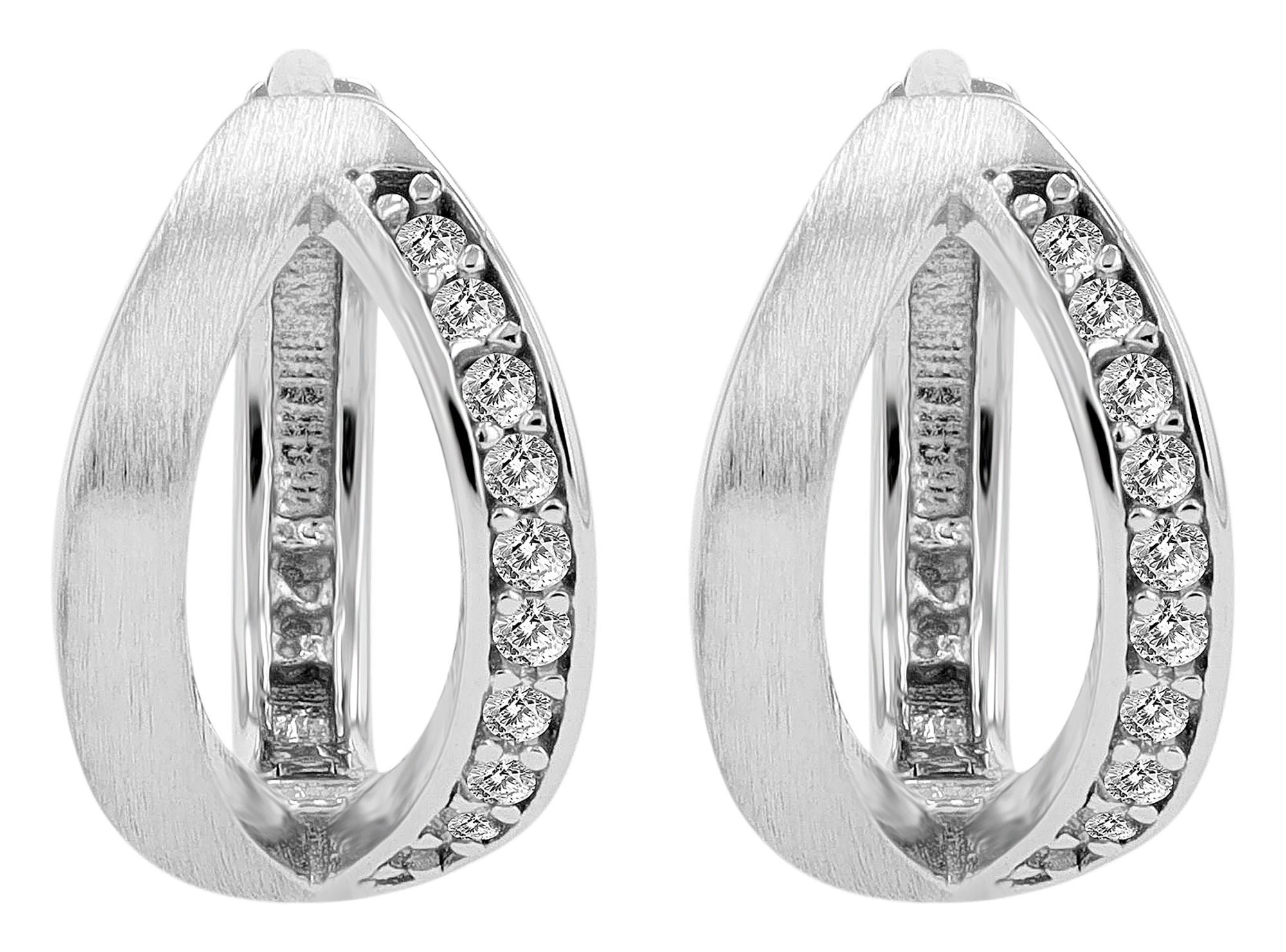 Adelia´s Klappcreolen "Damen Ohrringe – Klappcreole aus 925 Silber mit Zirk günstig online kaufen