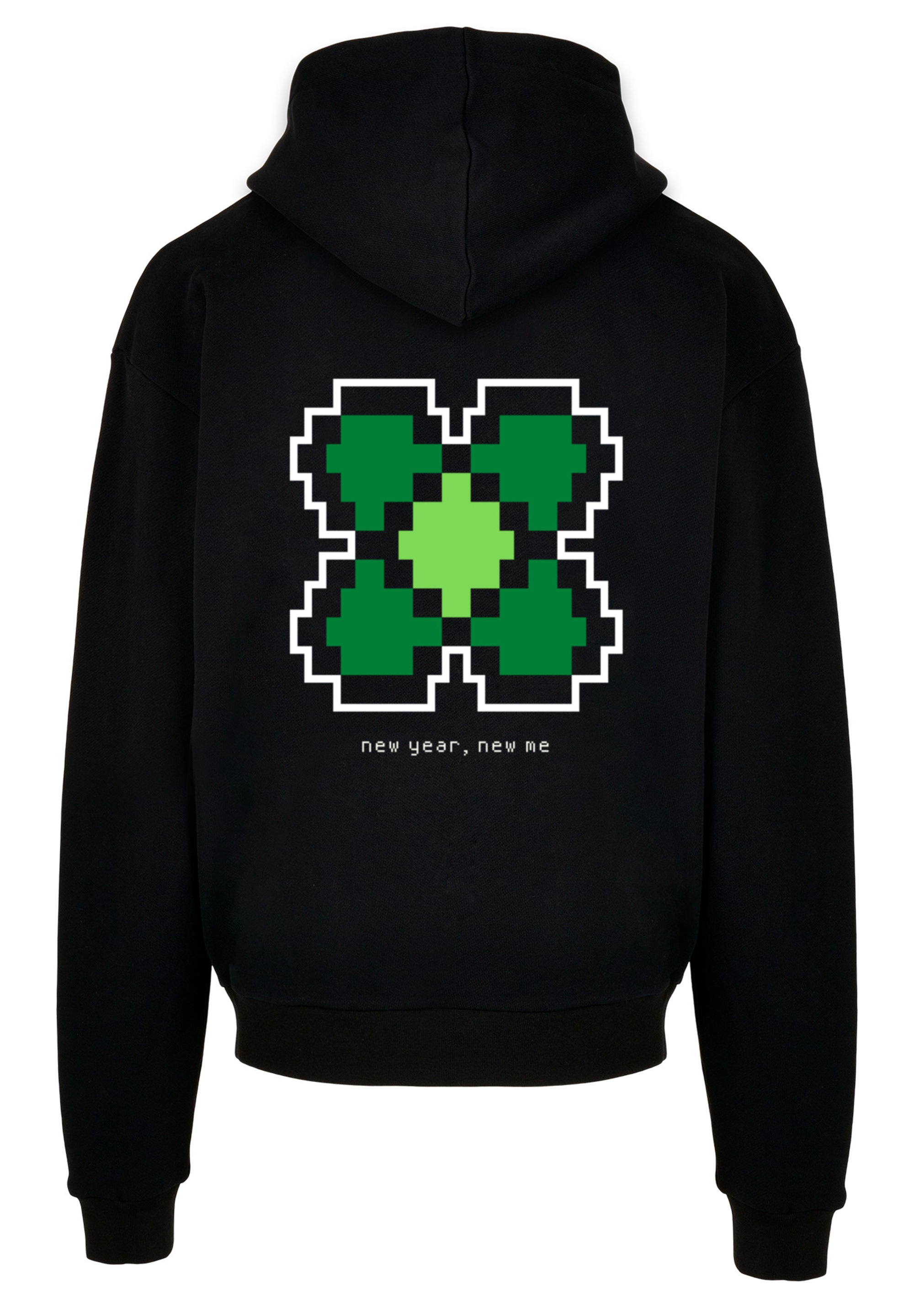 F4NT4STIC Kapuzenpullover »Silvester Happy New Year Pixel«, Print