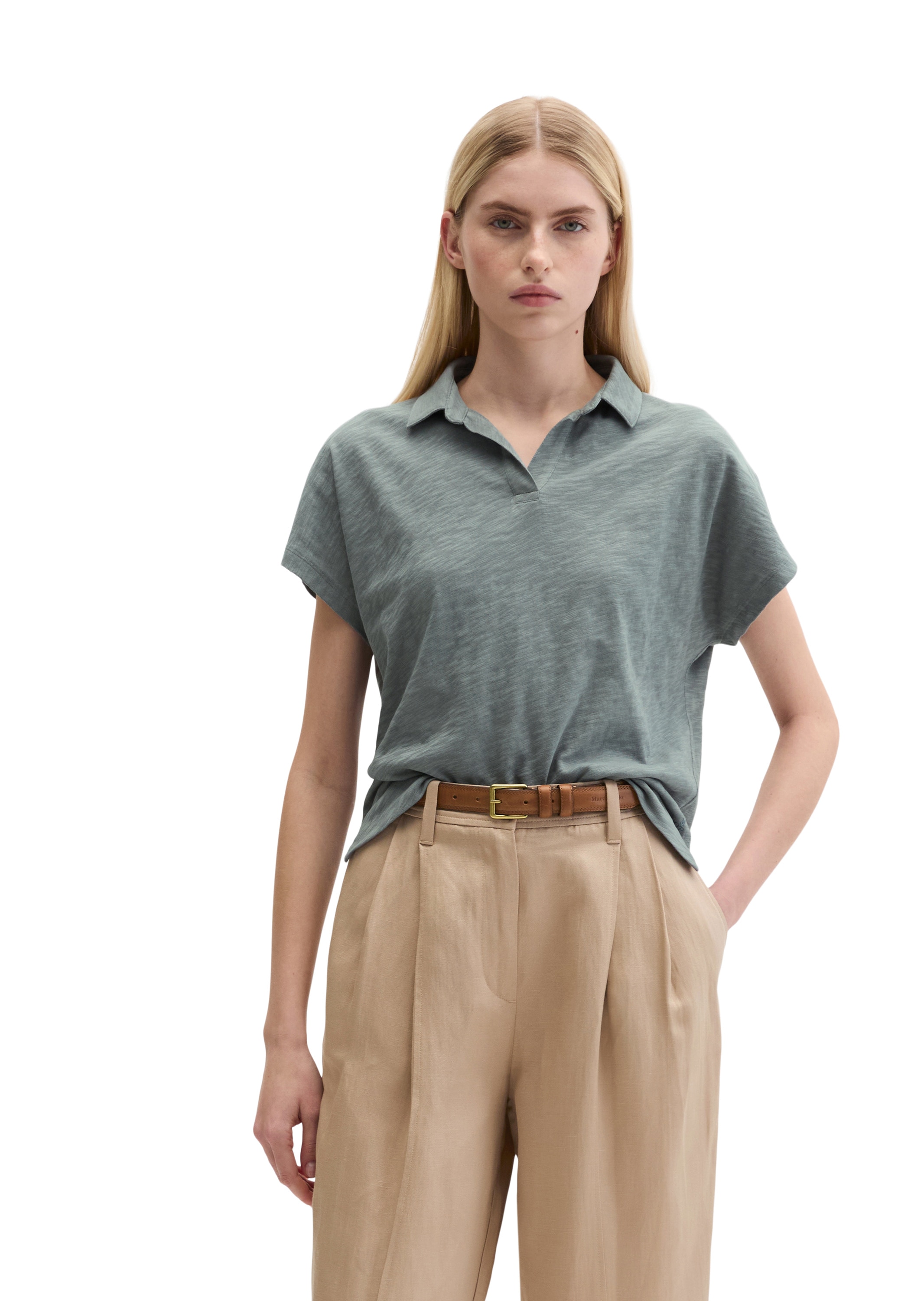 Marc O'Polo Poloshirt »aus Slub Jersey«
