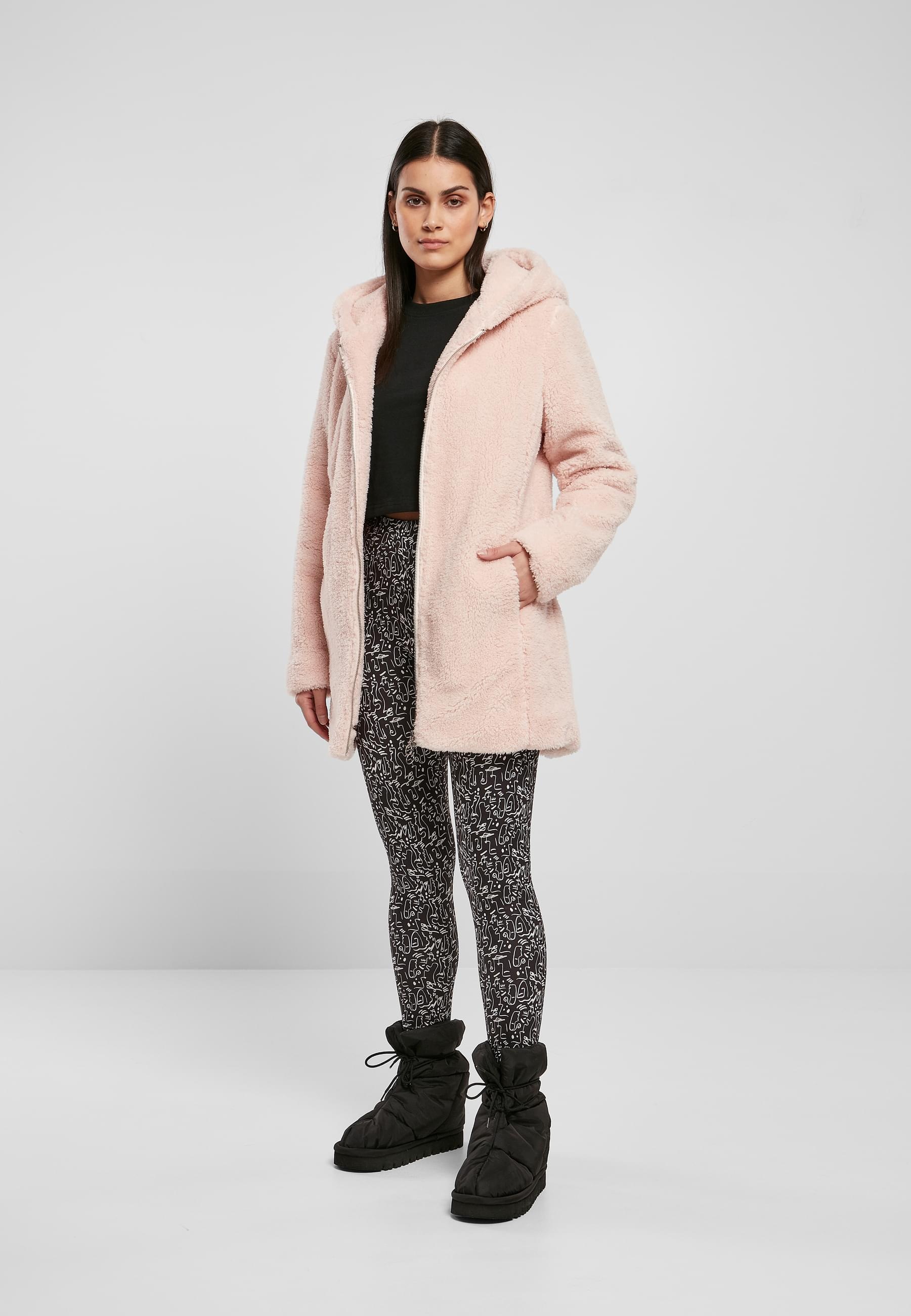 URBAN CLASSICS Allwetterjacke »Urban Classics Damen Ladies Sherpa Jacket«, (1 St.), mit Kapuze