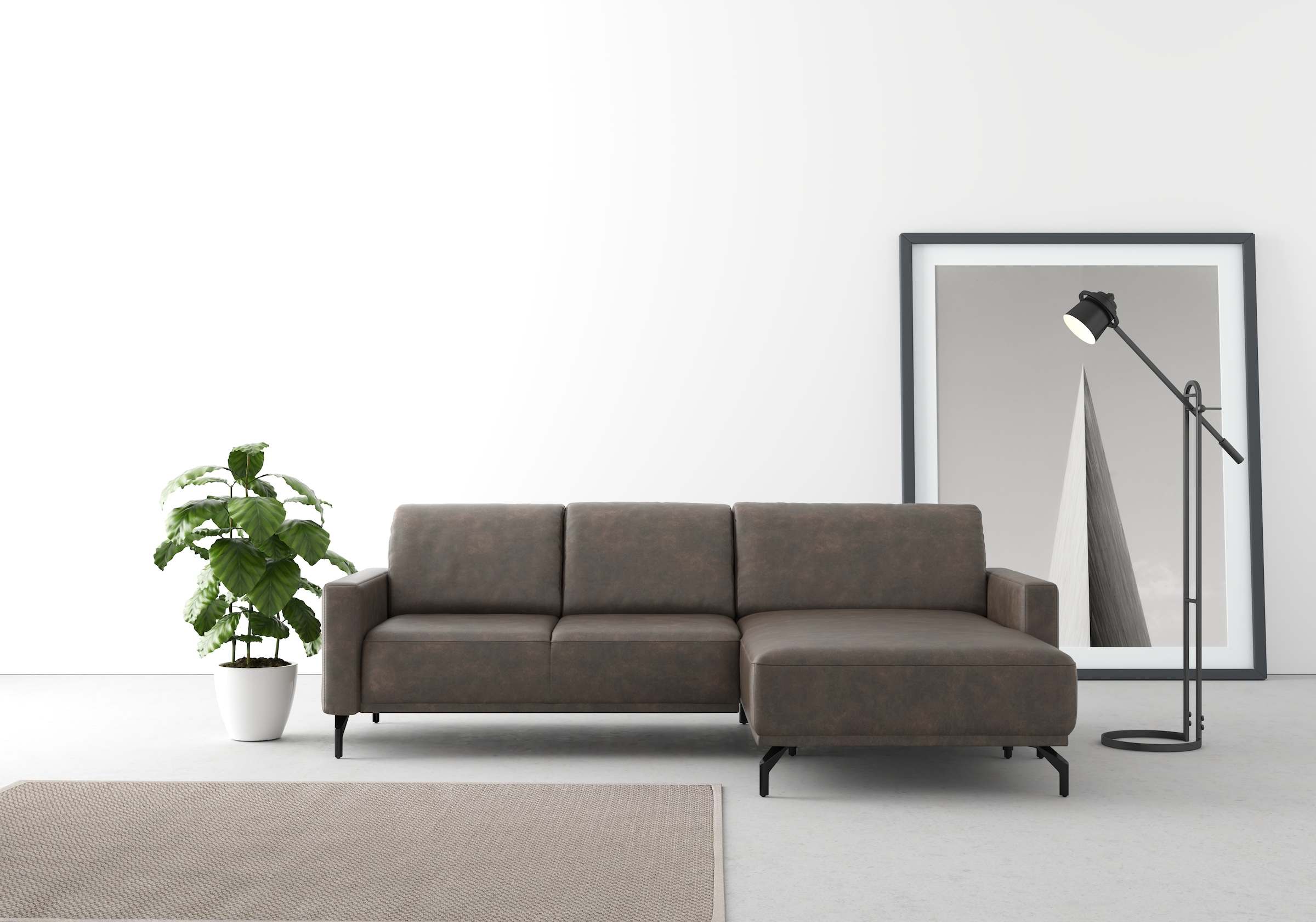 sit&more Ecksofa "Bailando L-Form" wahlweise mit Kopfteilverstellung und Vo günstig online kaufen