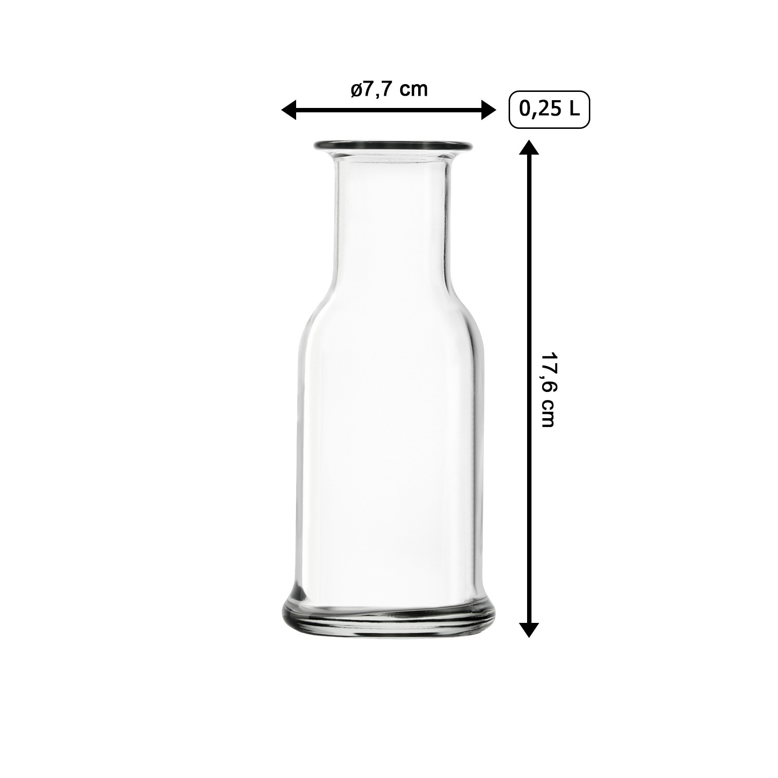 Stölzle Karaffe »Karaffen Purity 250 ml 3er Set transparent«