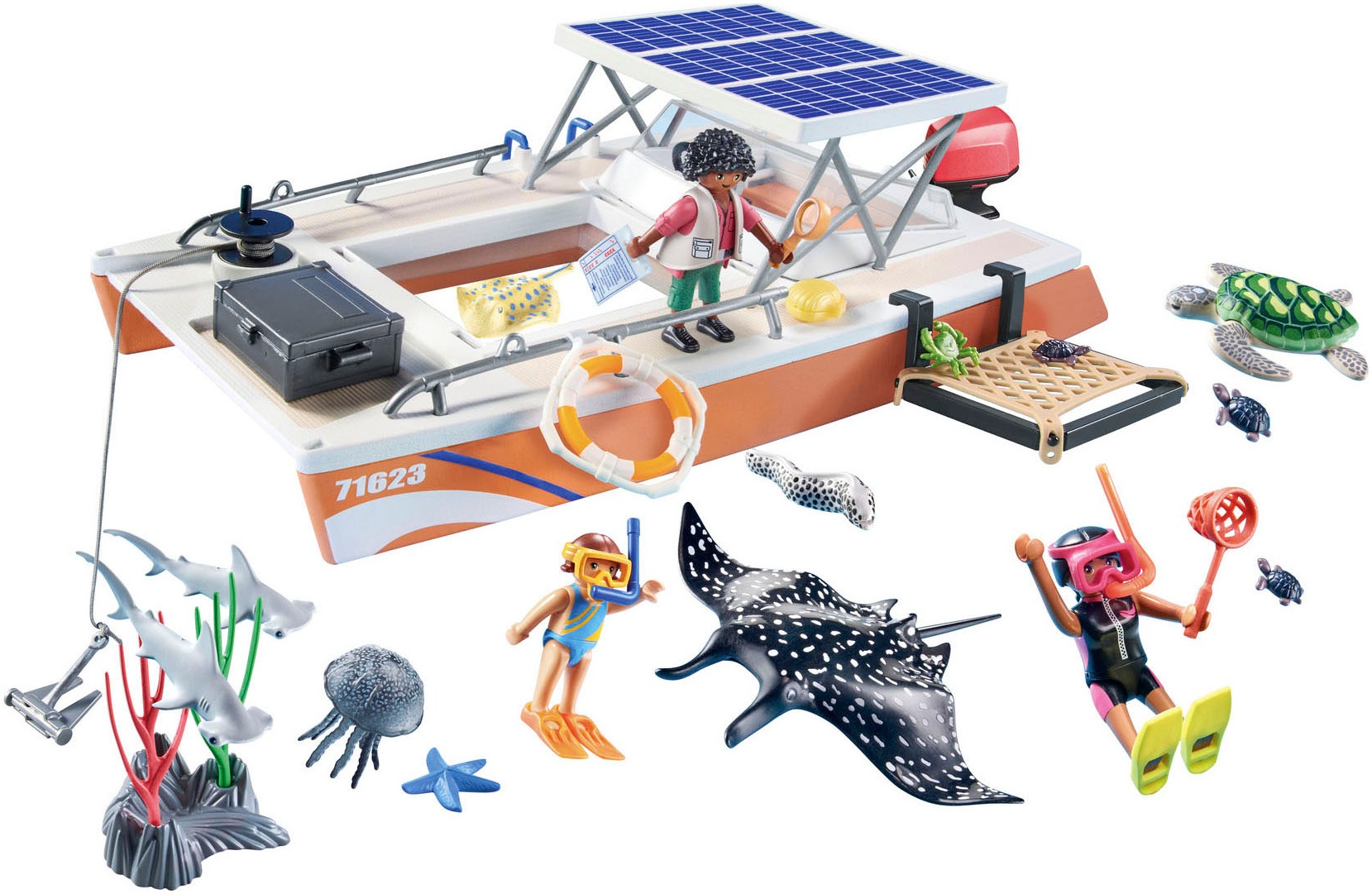 Playmobil® Konstruktions-Spielset »Korallenriff Plattform (71623), Wiltopia« Made in Europe