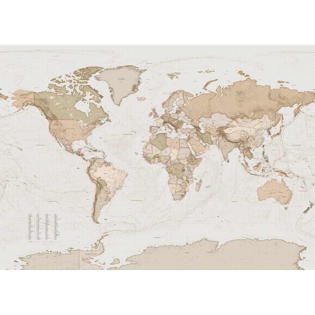 Komar Vliestapete »Earth Map«