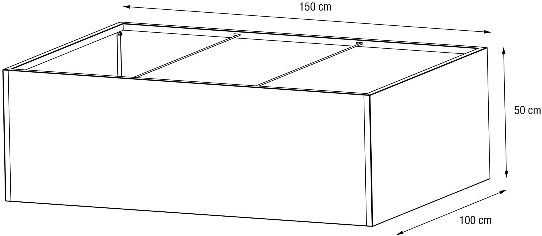 Herstera Garden Hochbeet »HG08978802« 750 l, BxTxH: 150x100x50 cm