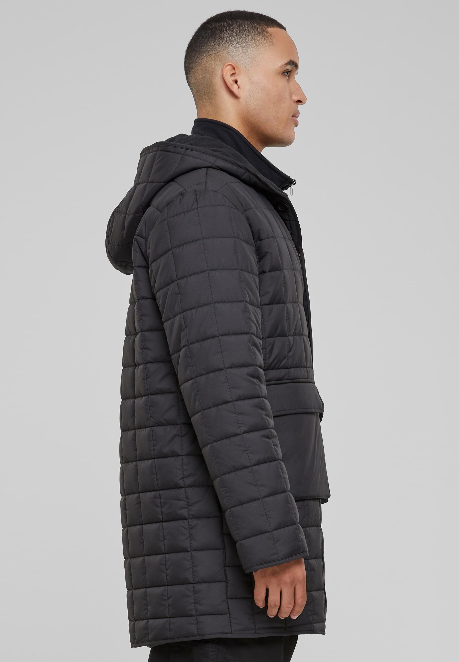 URBAN CLASSICS Winterjacke »Urban Classics Herren Polar Fleece Lined Parka«, (1 St.), mit Kapuze