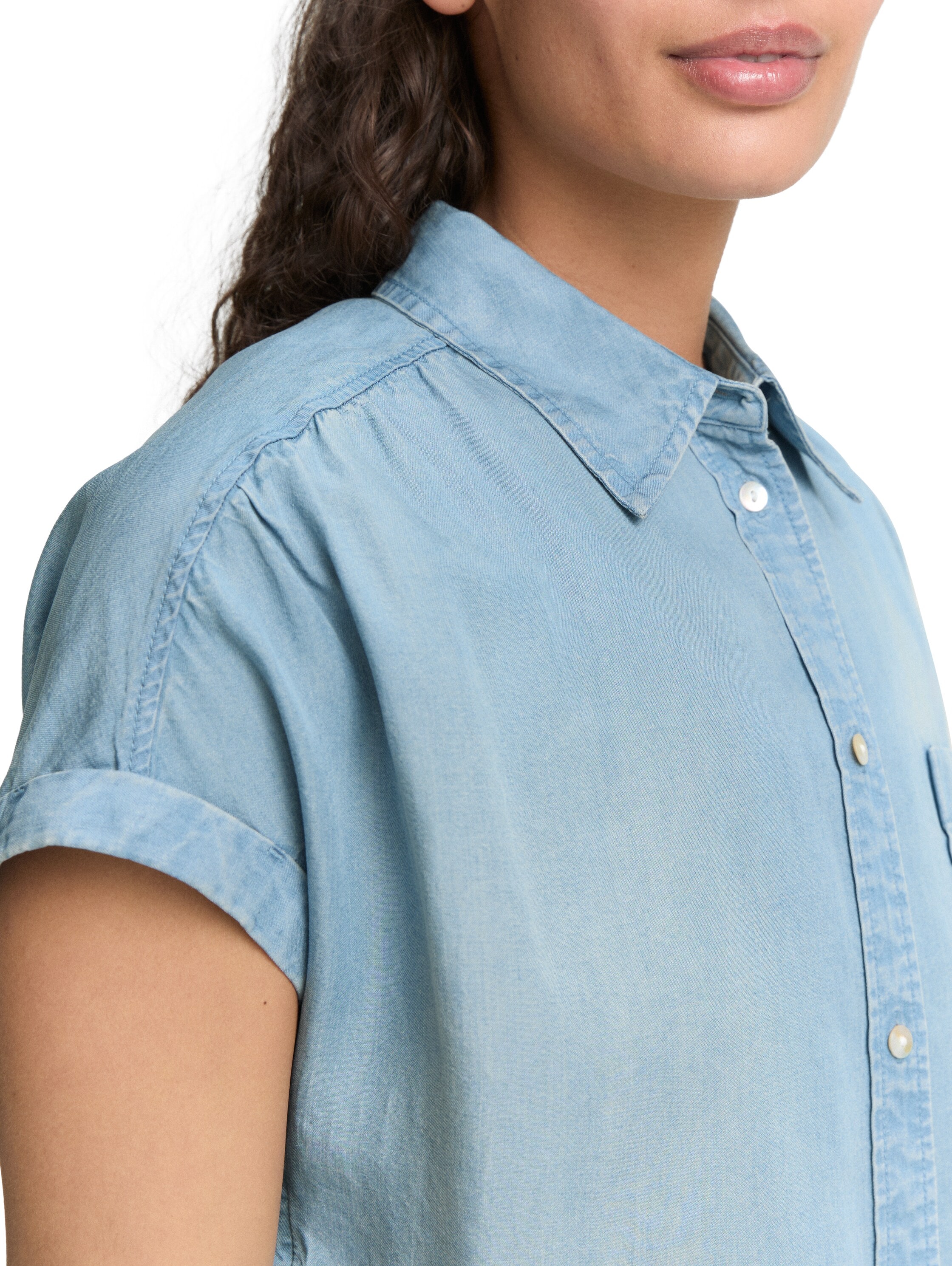 TOM TAILOR Hemdbluse, mit Brusttasche