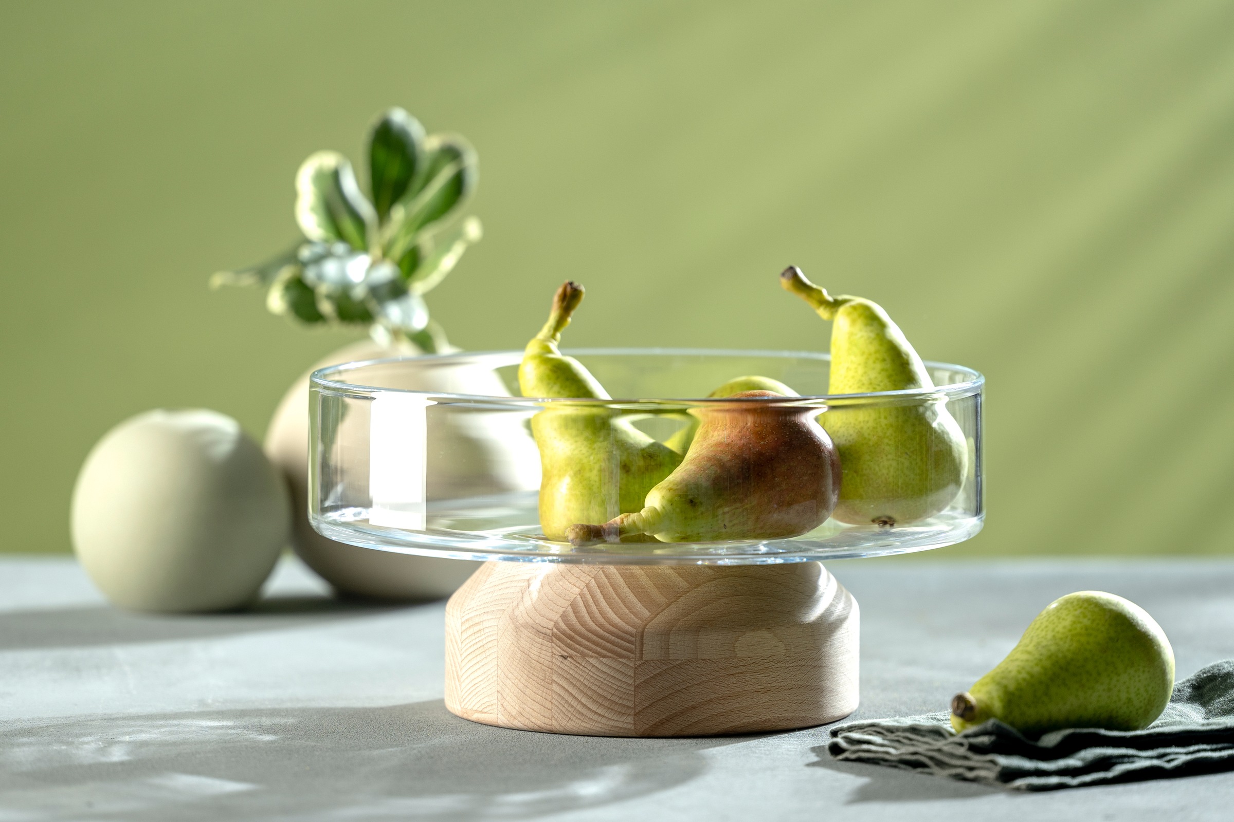 LEONARDO Dekoschale "Schale LEGNO 27 cm auf Holzsockel" günstig online kaufen