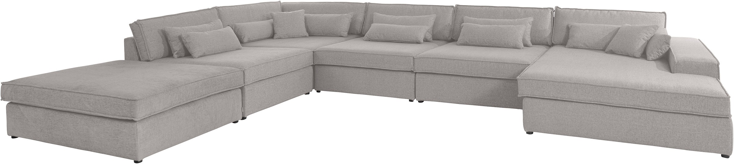 OTTO home Wohnlandschaft "Enid U-Form" 6 Teile, bestehend aus Modulen, in v günstig online kaufen