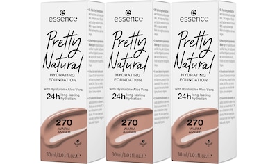 Foundation »Pretty Natural HYDRATING«, (Set, 3 tlg.)