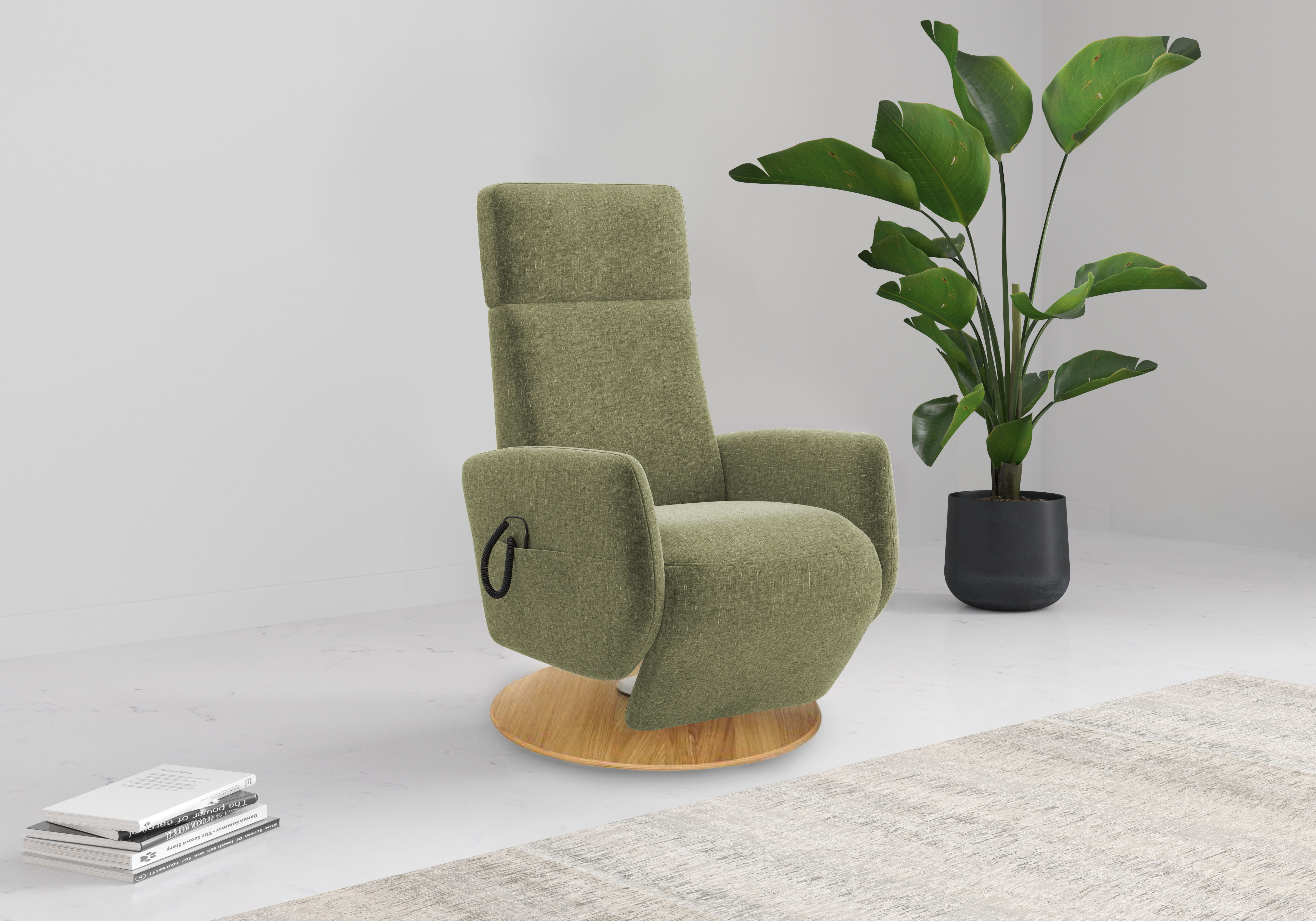OTTO home TV-Sessel "Rochelle, inkl. Kopfteilverstellung & 360 Drehfunktion" 1 Stk. tlg. TV-Sessel mit Drehfunktion 360 Grad