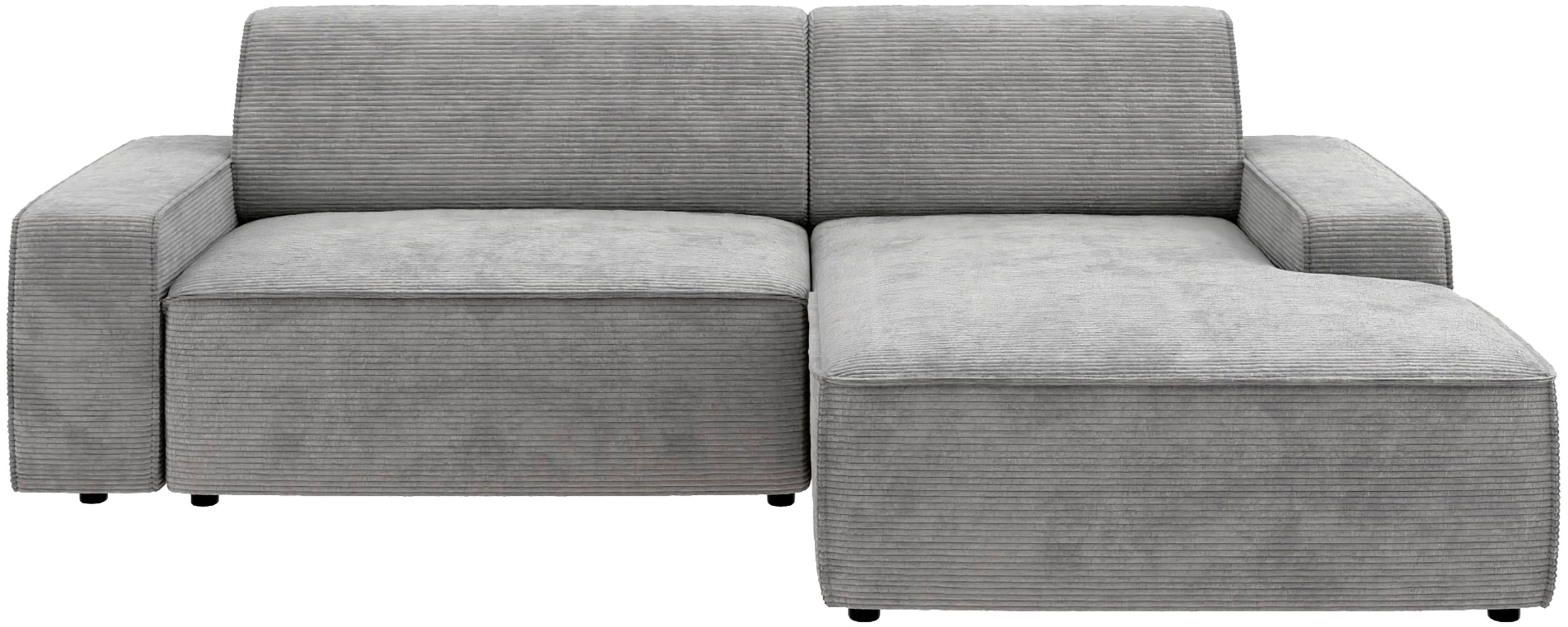 TRENDMANUFAKTUR Ecksofa »Graz, wahlweise mit Sitzvorschub und Bettkasten, L-Form, Breite 246 cm«, in Cord-, haustierfreundlichem LEO Struktur- oder LUMOS-3D-Bezug