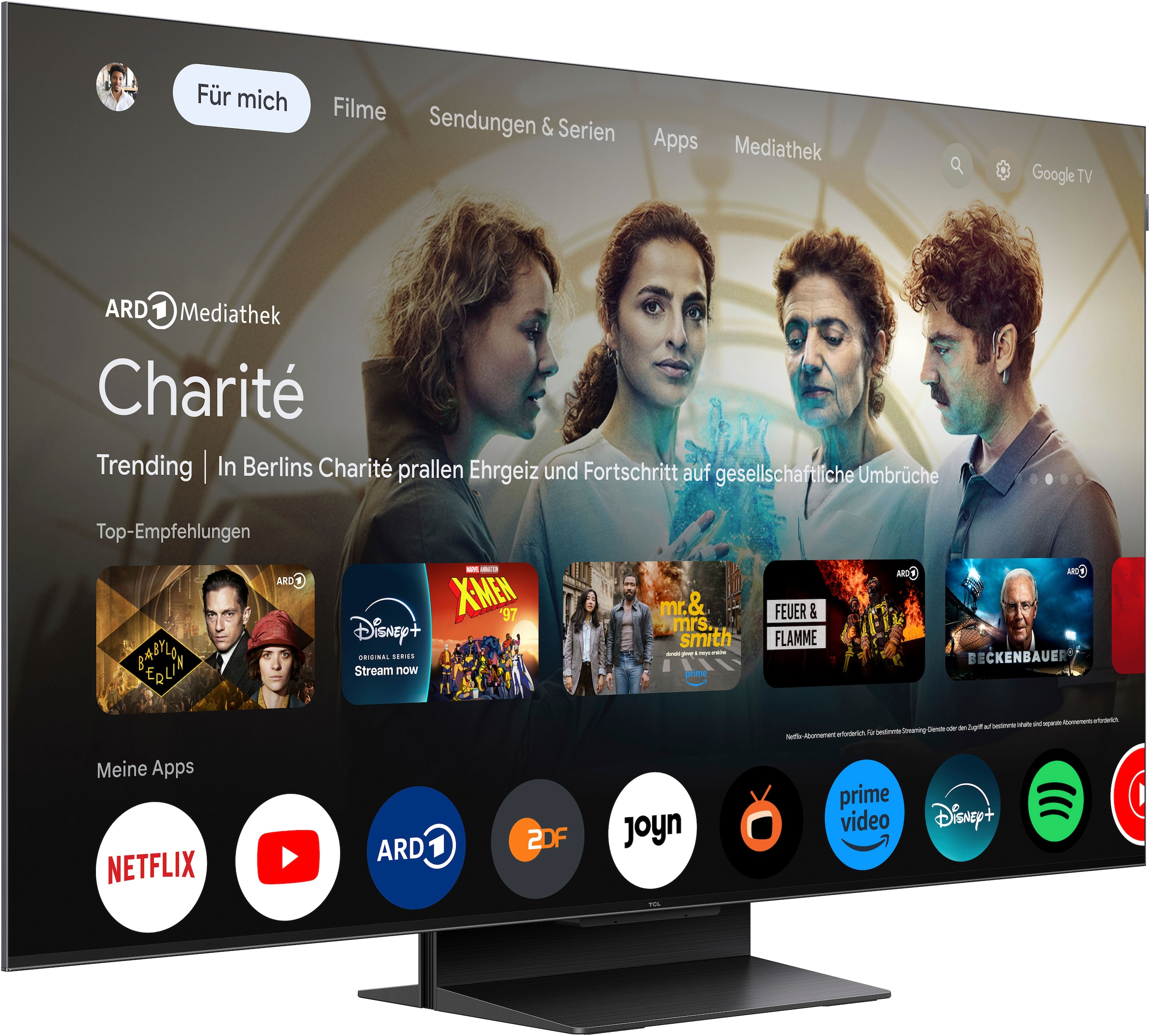 TCL QLED Mini LED-Fernseher »50Q7CX1«, 4K Ultra HD, Google TV, 4K HDR, AIPQ-Pro Prozessor, Smart TV, Apple TV, Dolby Atmos, HVA Panel