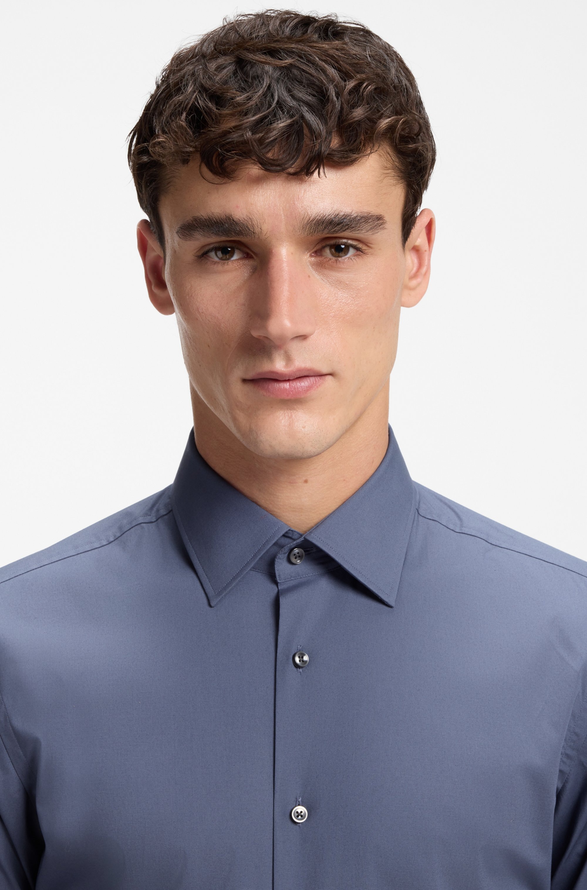 BOSS Businesshemd "Businesshemd Hank" Kentkragen, Slim-Fit, bügelleichte Qu günstig online kaufen