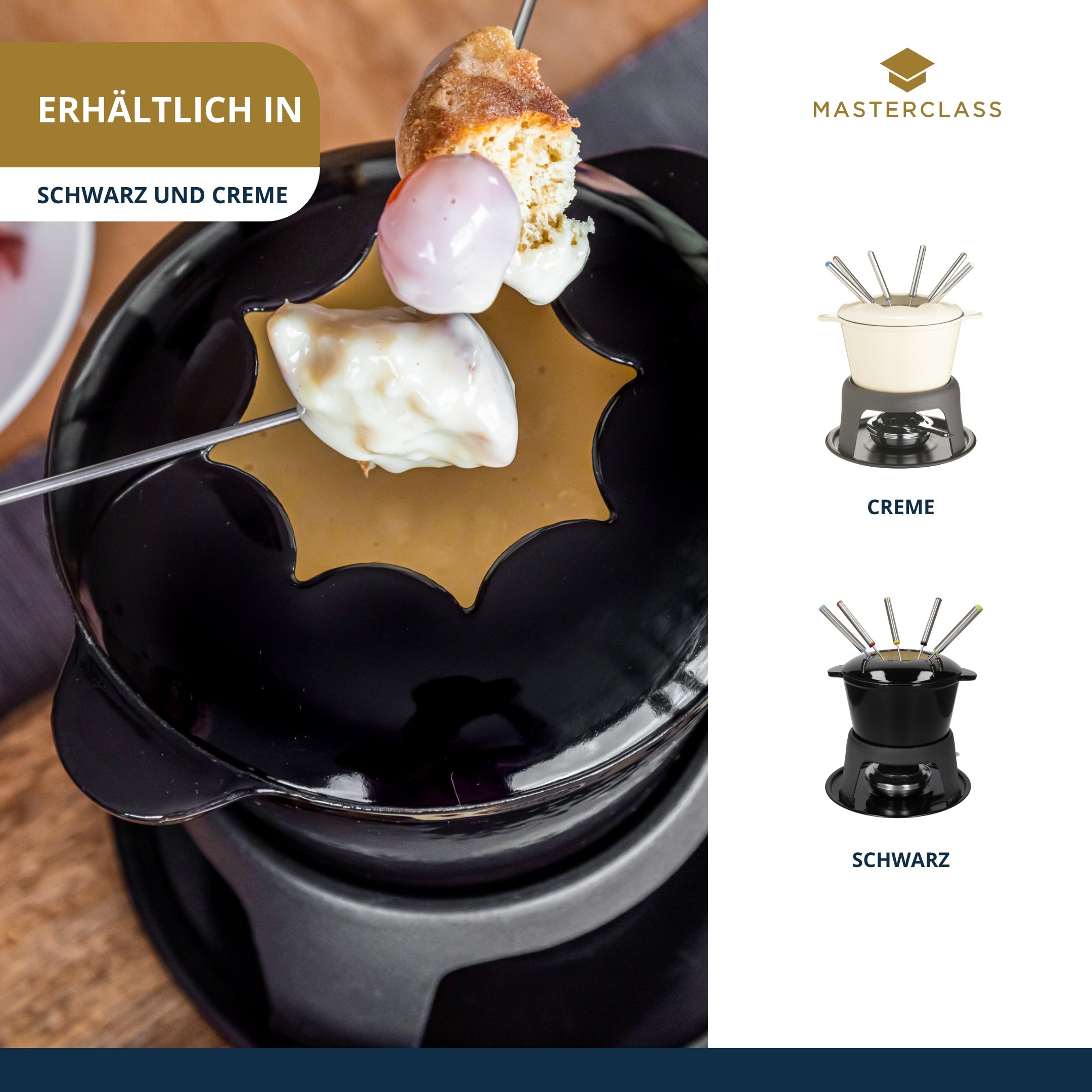 Master Class Fondue »MasterClass«, emailliertes Gusseisen, in Geschenkverpackung