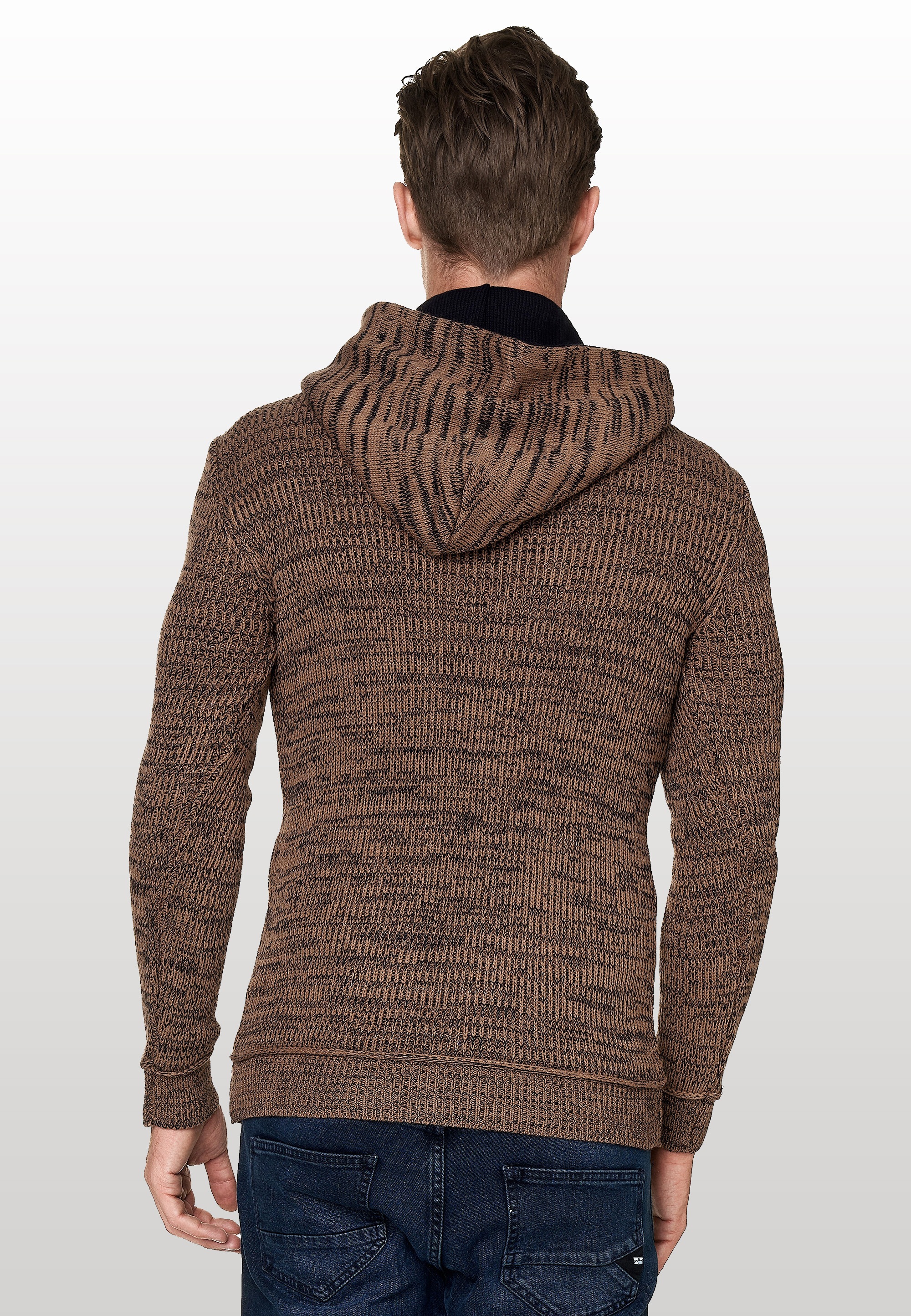 Rusty Neal Kapuzensweatshirt, mit stylischem Ausschnitt