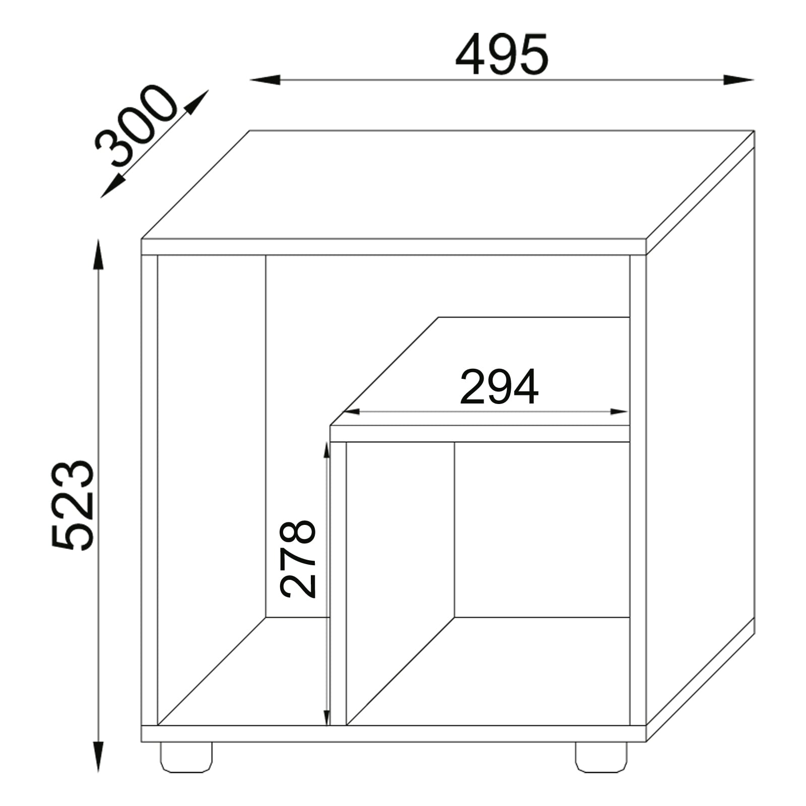 VCM Beistelltisch »Holz Beistelltisch Couchtisch Sofatisch Zeito«