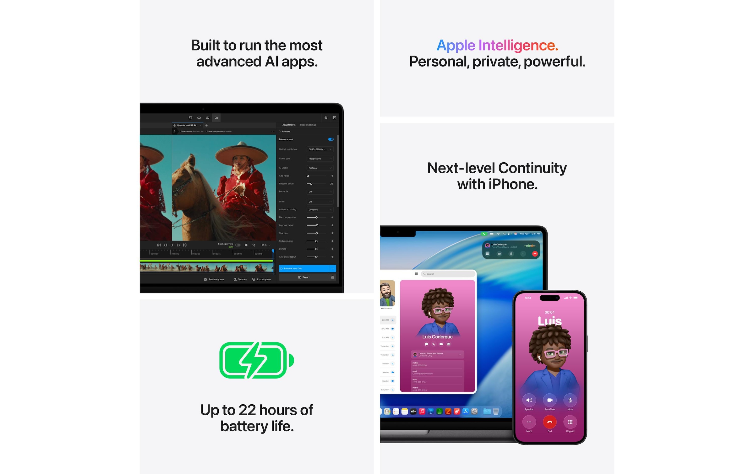 Apple Notebook »MacBook Pro 14 M5 Pro 2026 15C CPU/16C GPU« 36,068 cm / 14,2 ″ Apple M5 Pro 1.000 GB SSD Integrierte NPU (Neural Processing Unit)