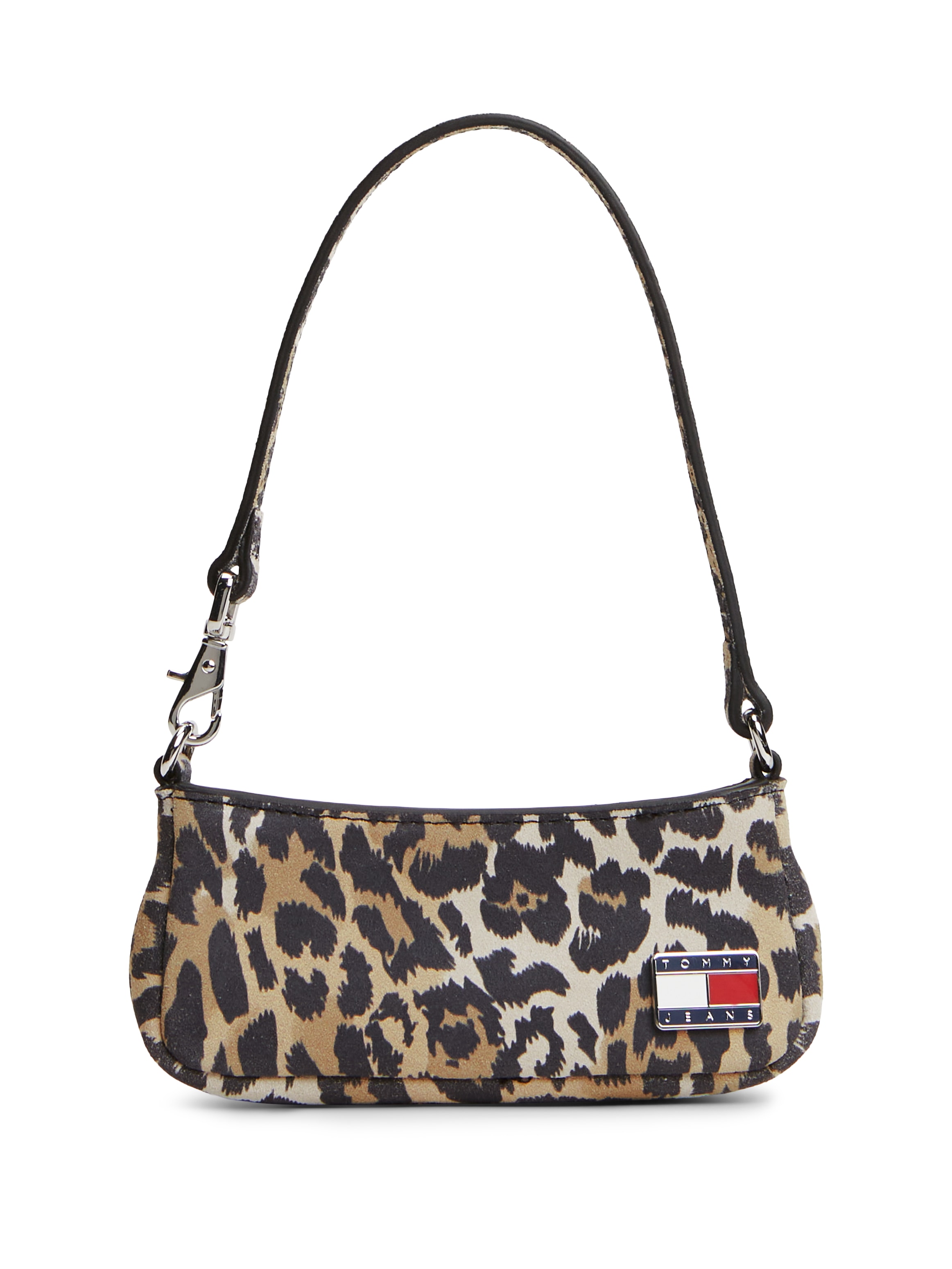 Tommy Jeans Mini Bag "TJW COOL LEO SUEDE MICRO BAG" Tragetasche, Henkeltasche, Clutch im Leo-Look