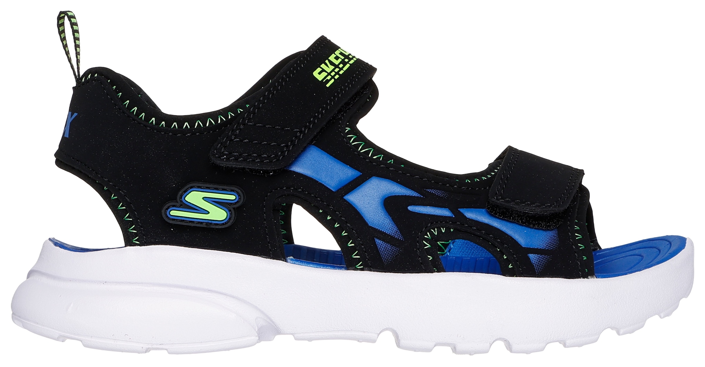 Skechers Kids Sandale »RAZOR SPLASH-AQUA BUDDIES«, Sandale mit Klettverschluss, waschbar, Größenschablone zum Download