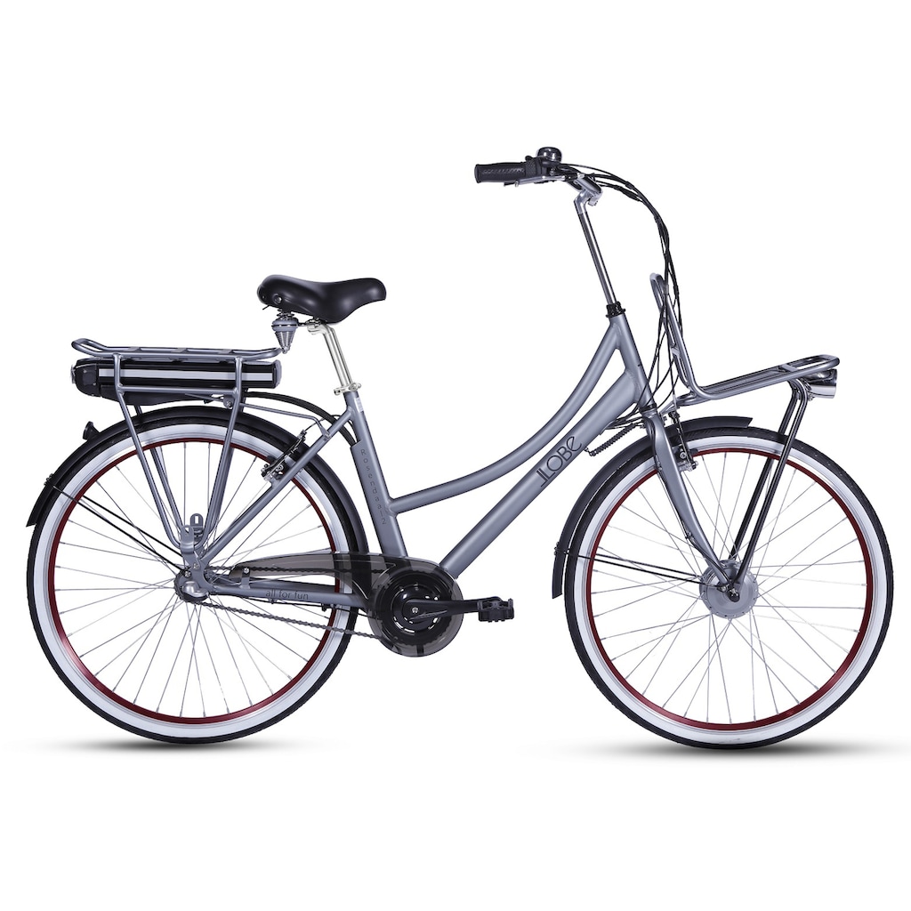 LLobe E-Bike »Rosendaal Lady 15,6 Ah«, 3 Gang, Frontmotor 250 W